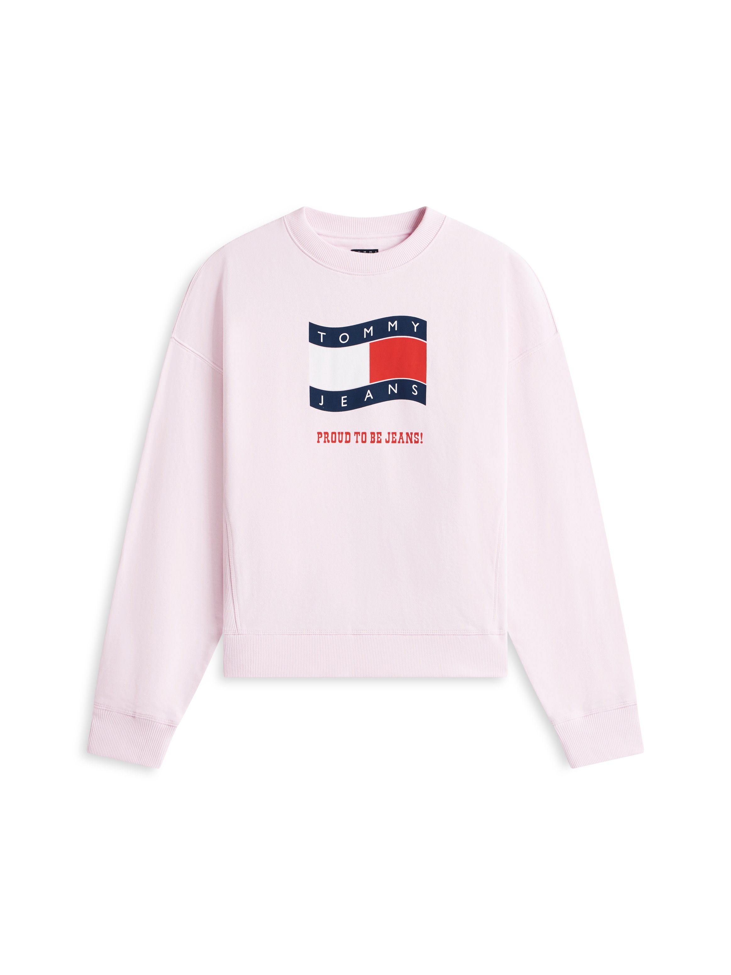 Tommy Jeans Sweatshirt »TJW BXY WAVY FLAG CREW EXT«, Boxy Fit mit Rundhals
