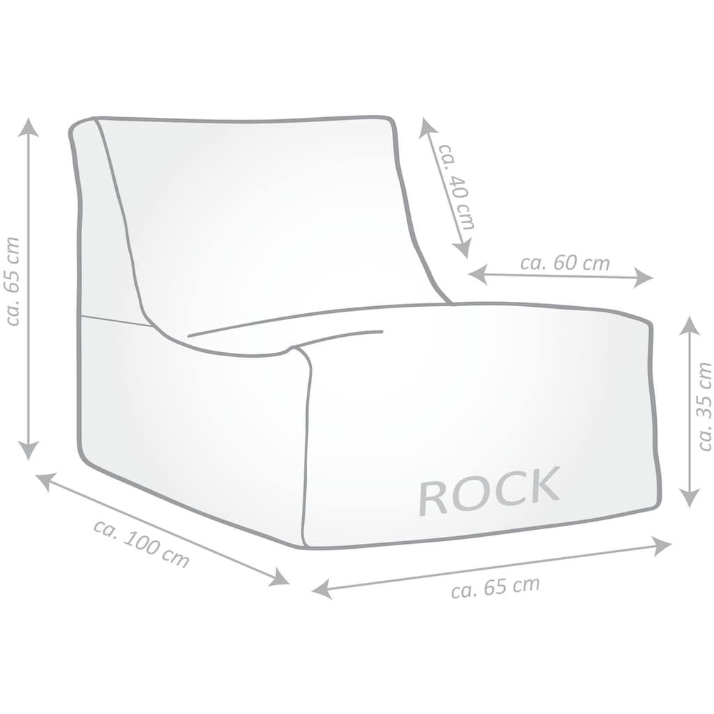 Sitting Point Sitzsack »KORFU Rock«, (1 St.)