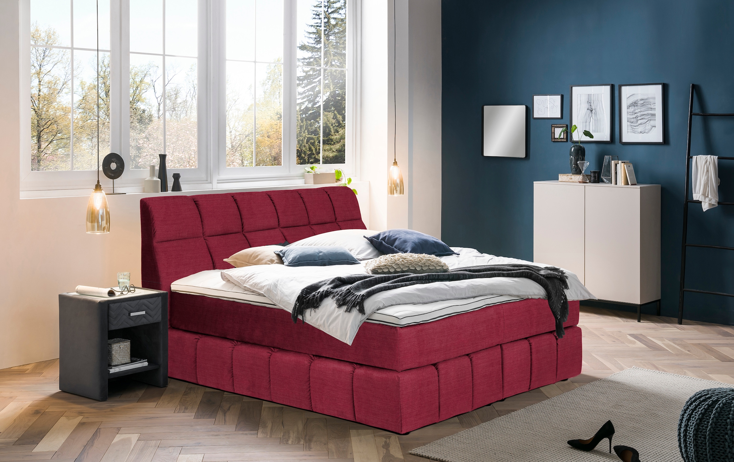 Home affaire Boxspringbett "Paxton" Neue Toppervarianten günstig online kaufen