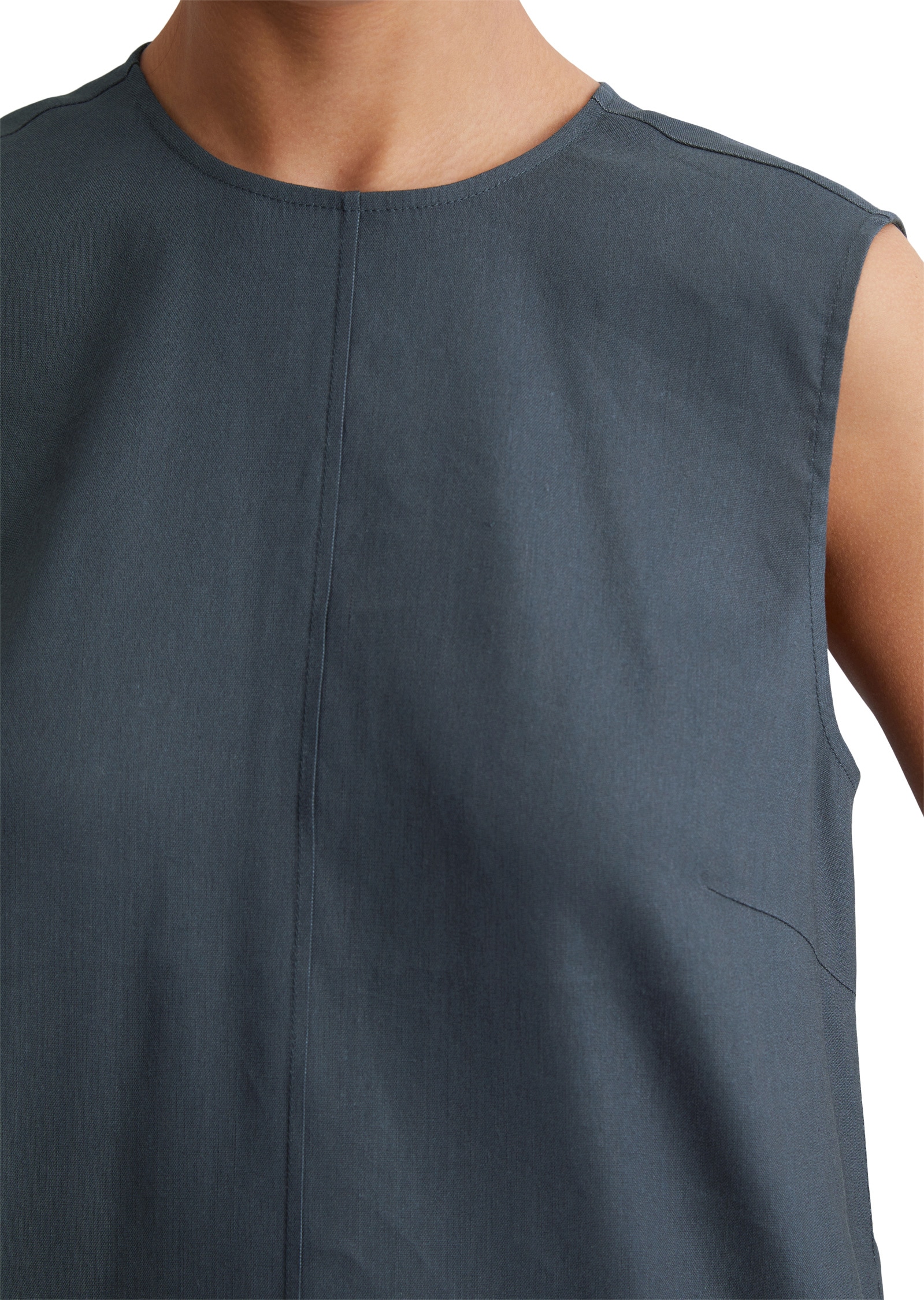 Marc O'Polo Midikleid »aus Leinen-Viskose-Stretch«
