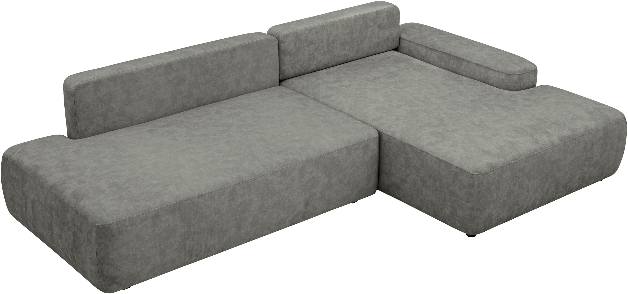 INOSIGN Ecksofa »TORGE, Schlafsofa Cord, Samtvelours u. Strukur fein, Couch in L-Form«, Schlaffunktion und Bettkasten, Liegefläche: 210x125 cm, neues Design