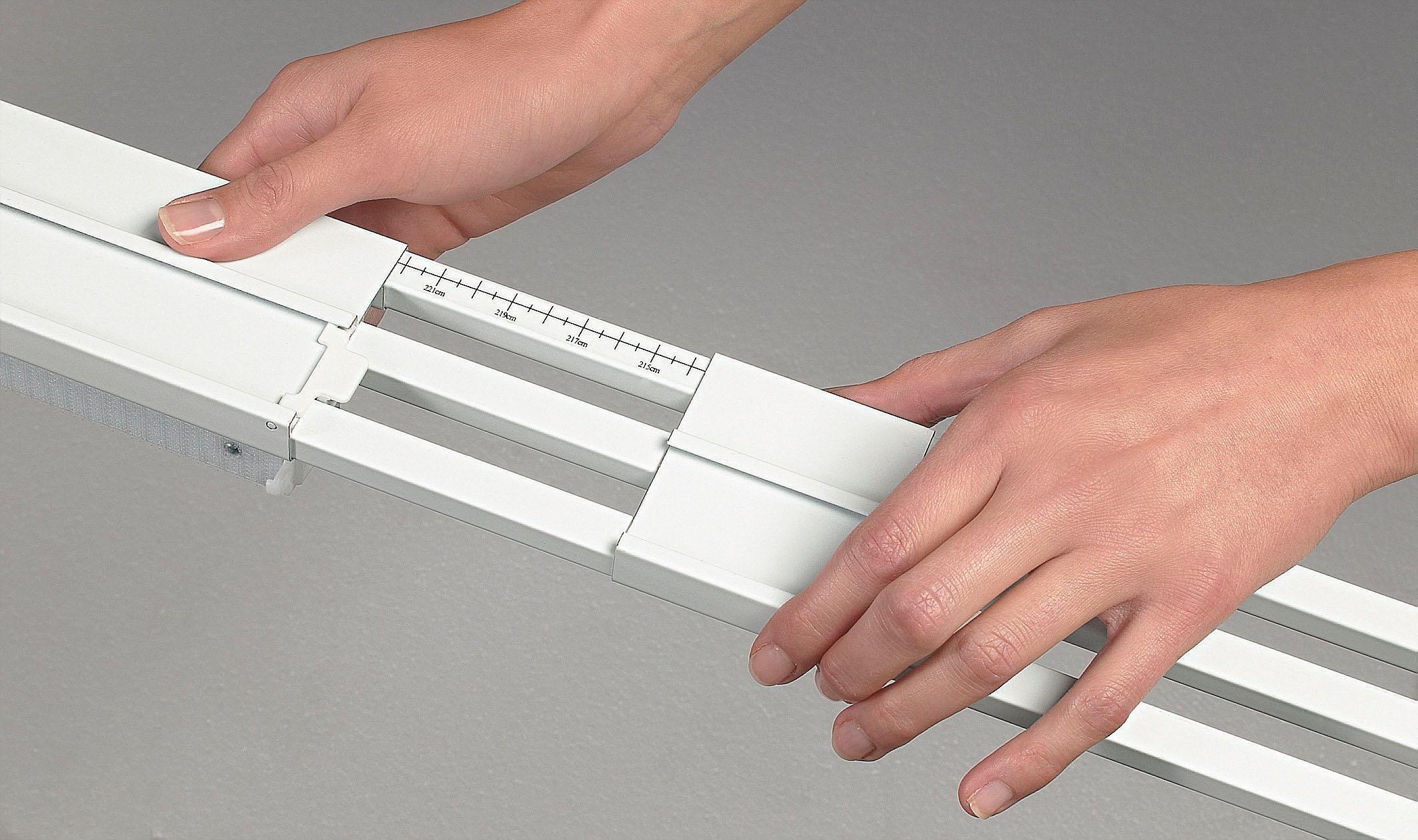 sunlines Schienensystem, 2 läufig-läufig, ausziehbar, Komplett-Set