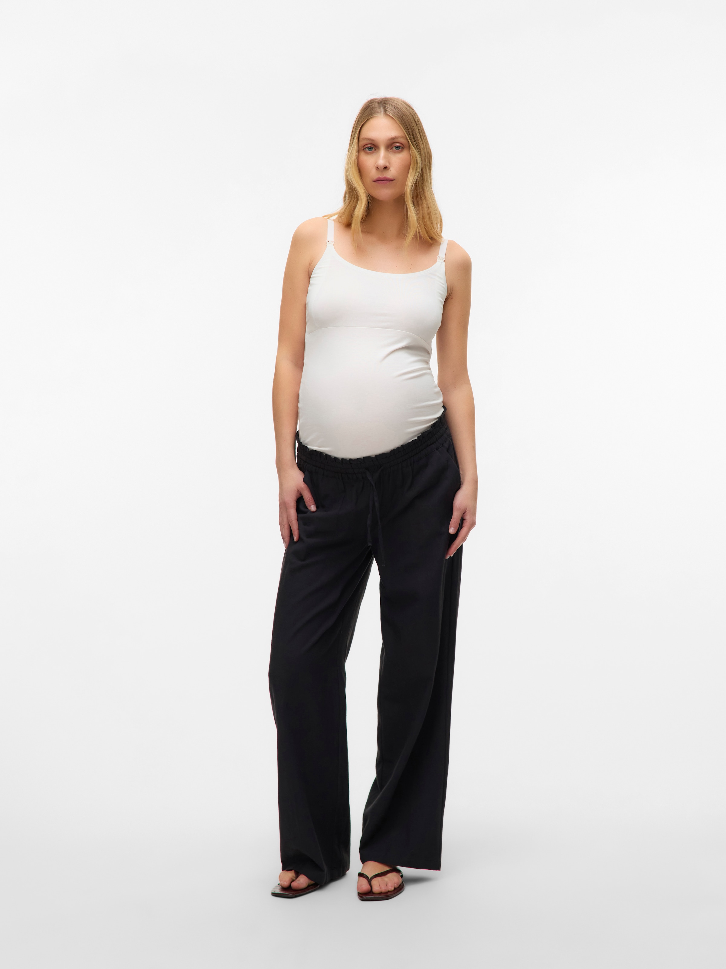 Mamalicious Umstandstop »MLKERRIE STRAP JRS TOP 2F 2-P NOOS«, (Packung, 2 tlg.)