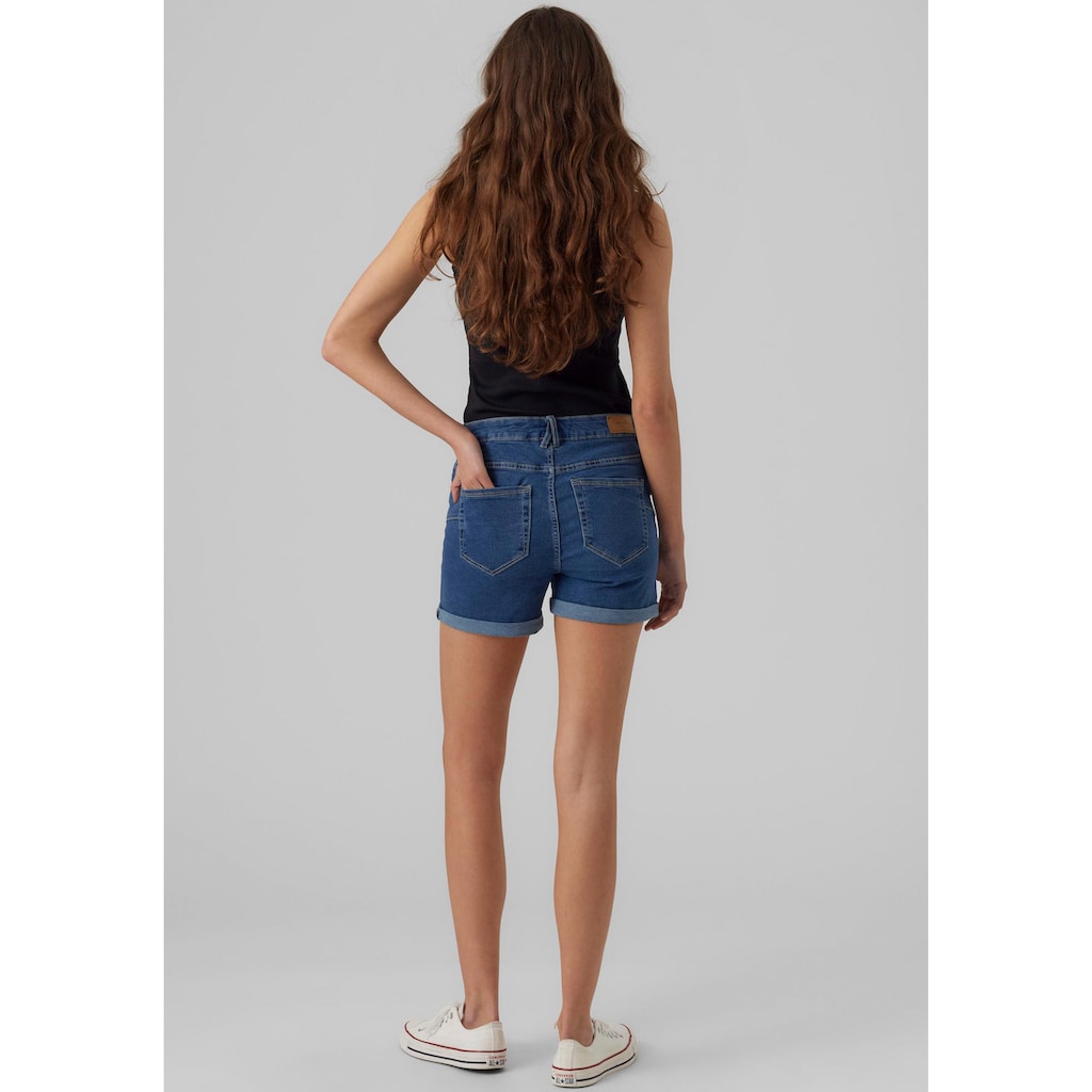 Vero Moda Jeansshorts »VMLUNA MR FOLD SHORTS MIX GA NOOS«