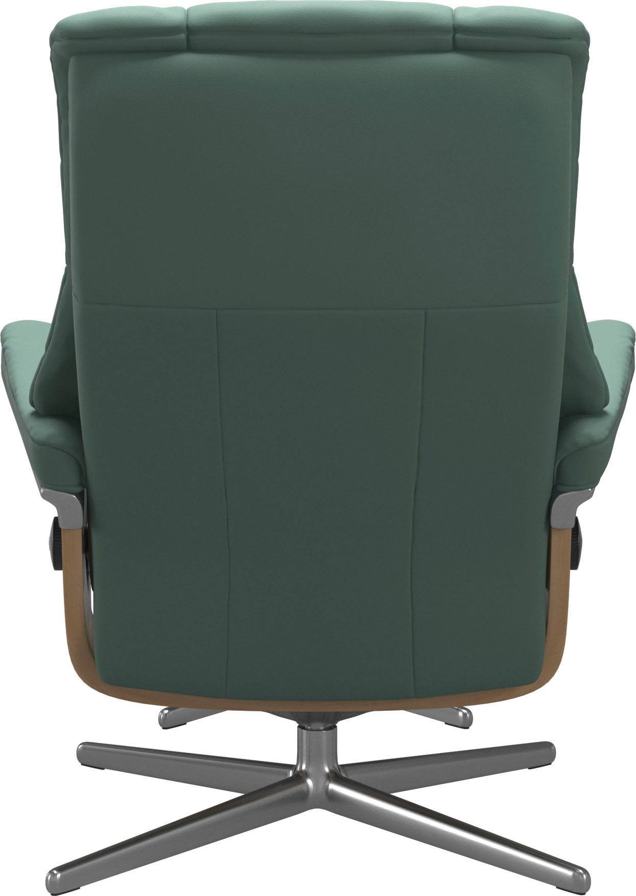 Thumbnail - Stressless Relaxsessel "Mayfair" Set, Relaxsessel mit Hocker, mit Hocker, mit Cross Base, Größe S, M & L, Holzakzent Eic...