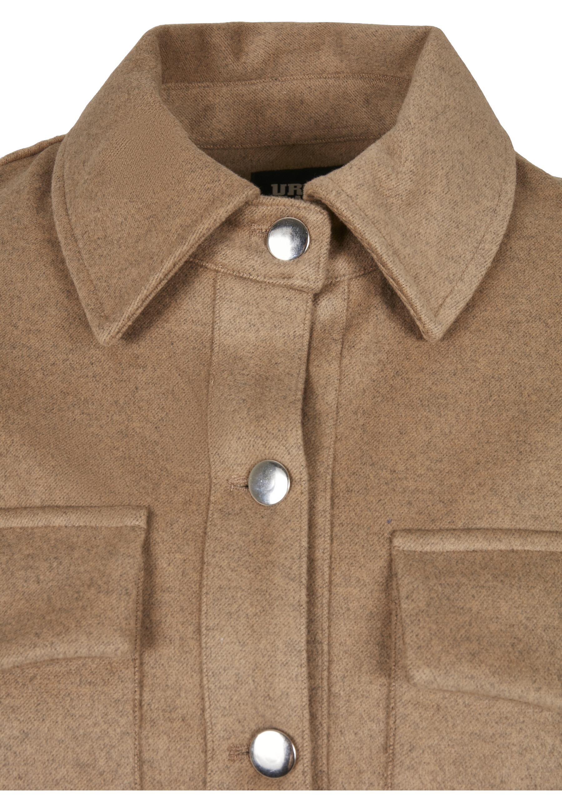 URBAN CLASSICS Kurzarmshirt »Urban Classics Damen Ladies Classic Overshirt« 1