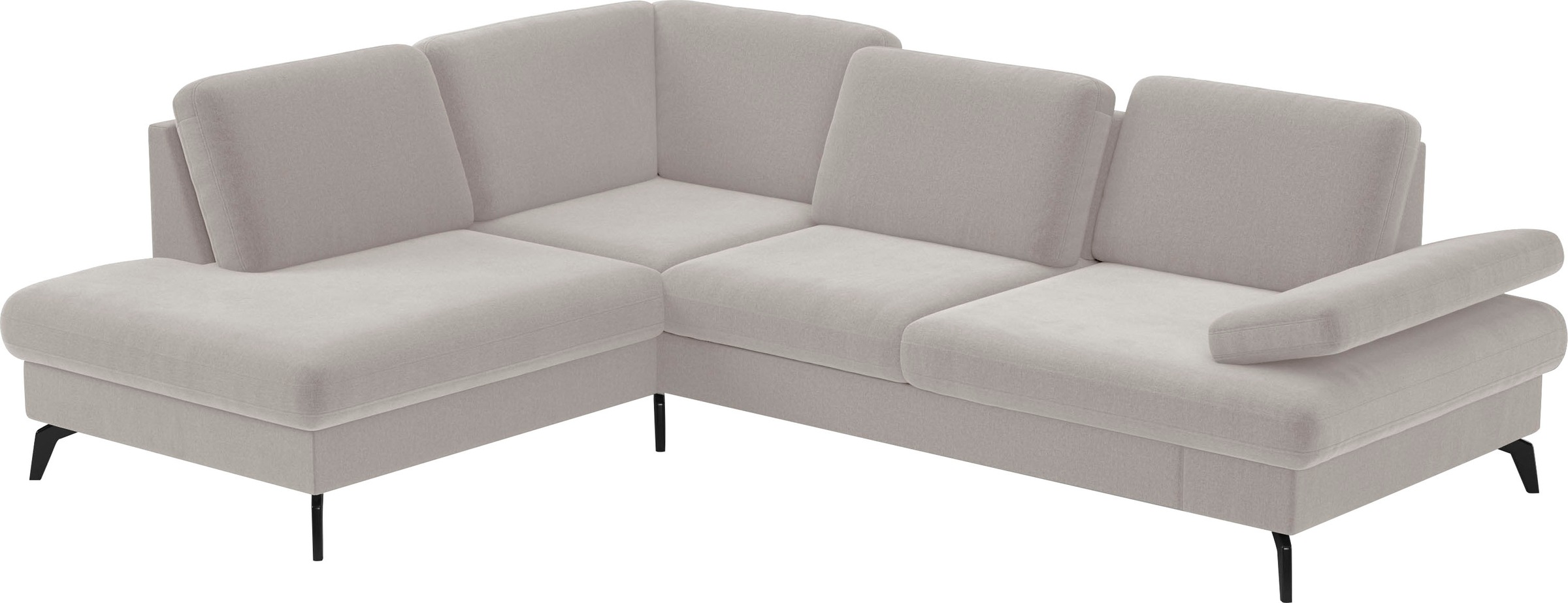 sit&more Ecksofa »Morris L-Form, inkl. Sitztiefenverstellung«, wahlweise mit Armteilverstellung, Bettfunktion & Bettkasten