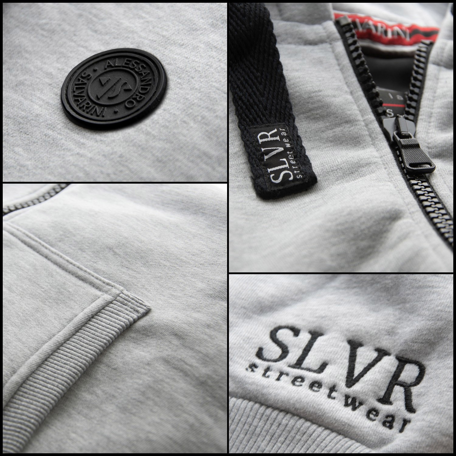 Alessandro Salvarini Sweatjacke »ASLomborio«, warme Kapuzenjacke