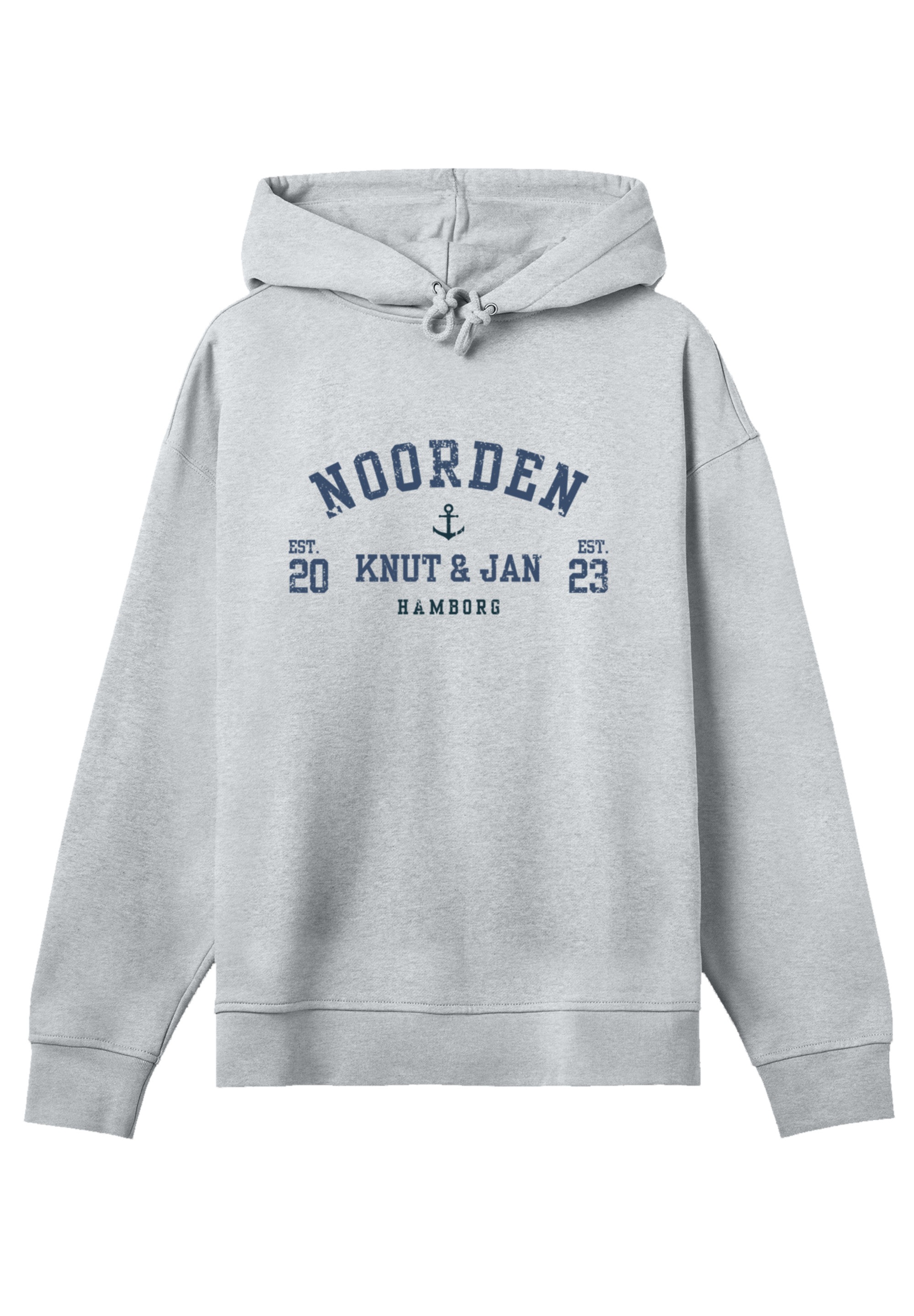 F4NT4STIC Kapuzenpullover »Oversized Shirt Knut & Jan Noorden Collegiate«, Premium Qualität, Knut & Jan Hamburg