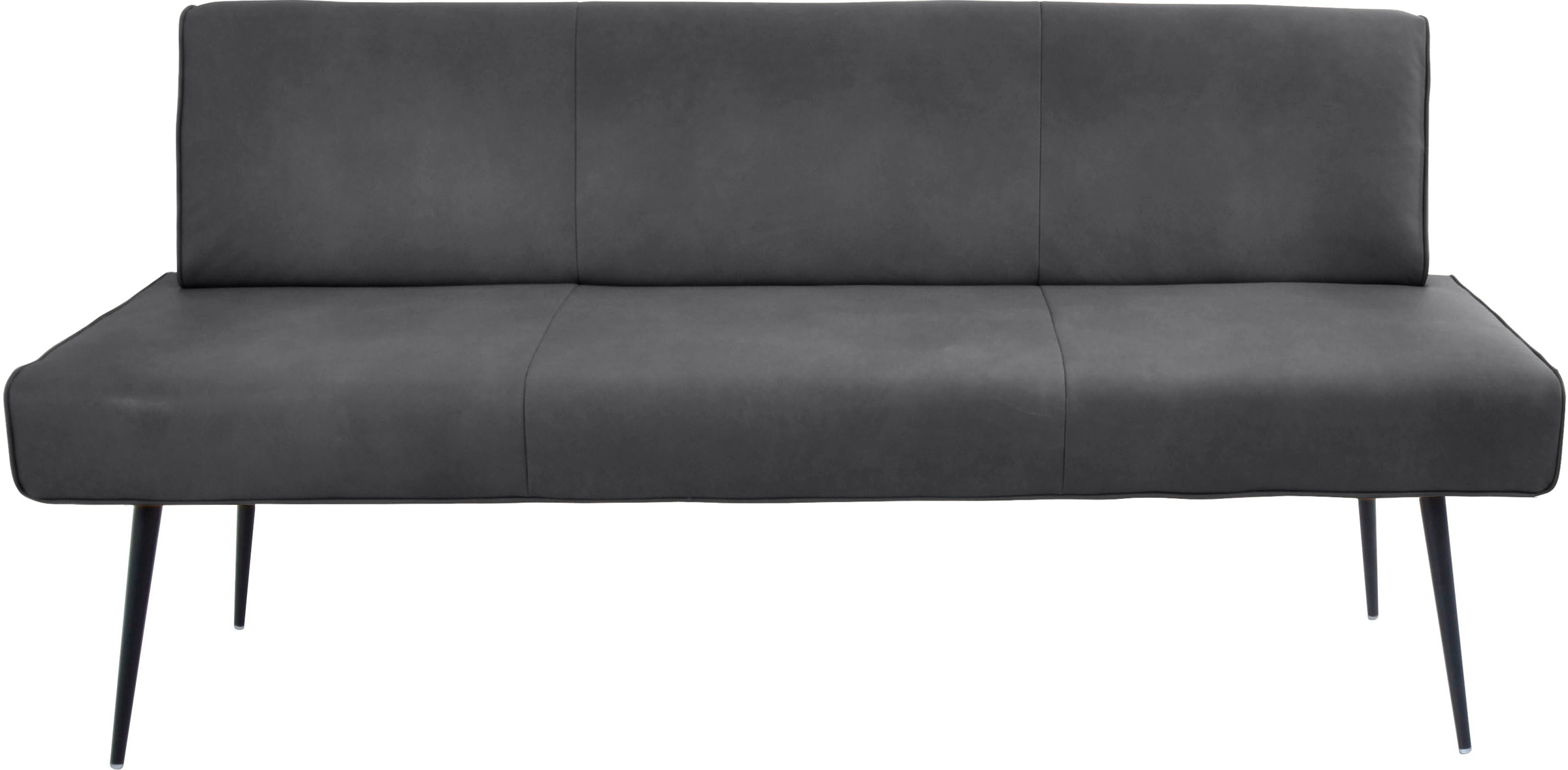 K+W Komfort & Wohnen "Giacomo I Polsterbank" Metallfüsse in schwarz, wahlweise in der Breite 200cm oder 177cm