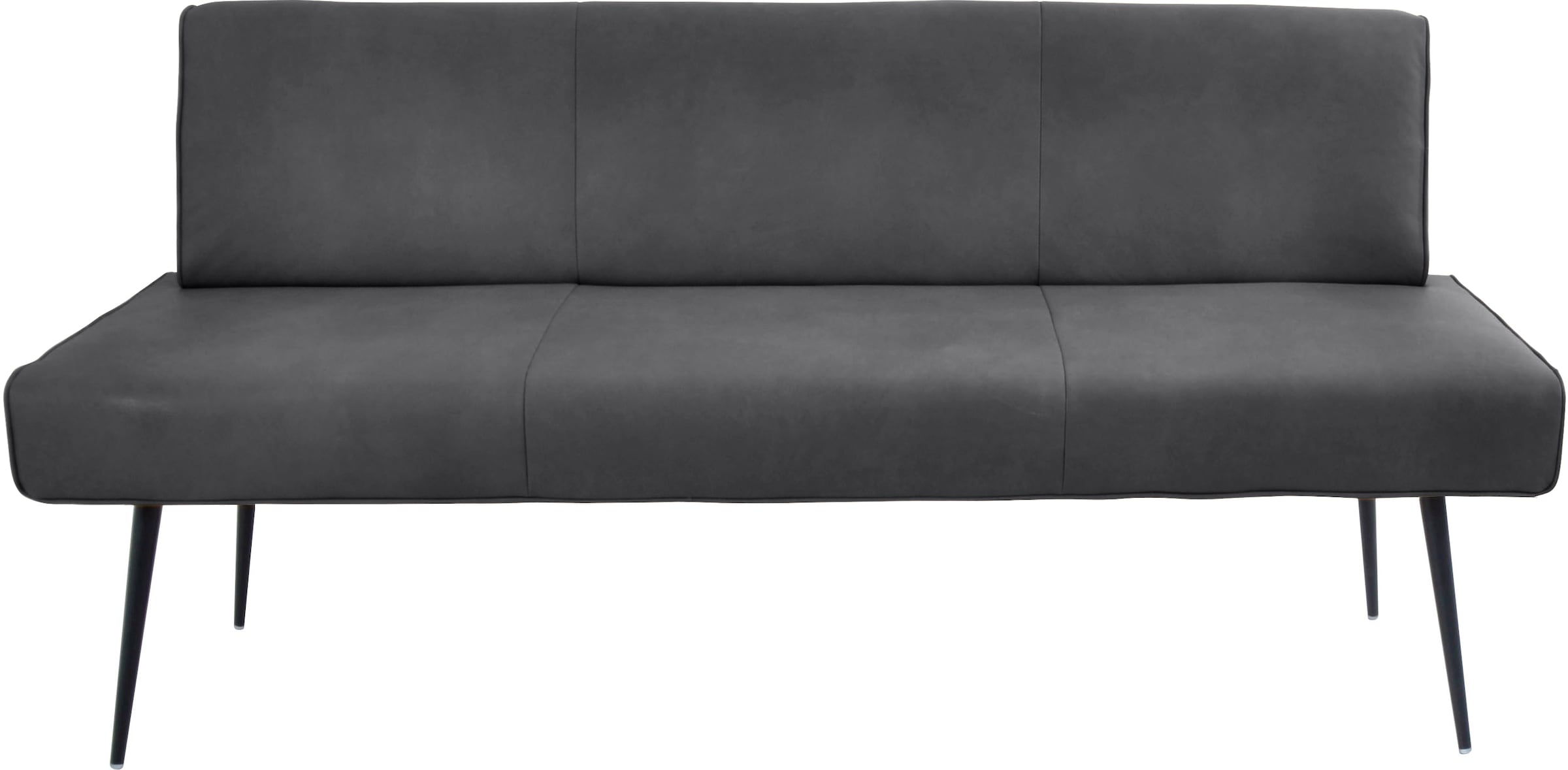 K+W Komfort & Wohnen Polsterbank "Giacomo I" 1 tlg. Metallfüsse in schwarz, günstig online kaufen