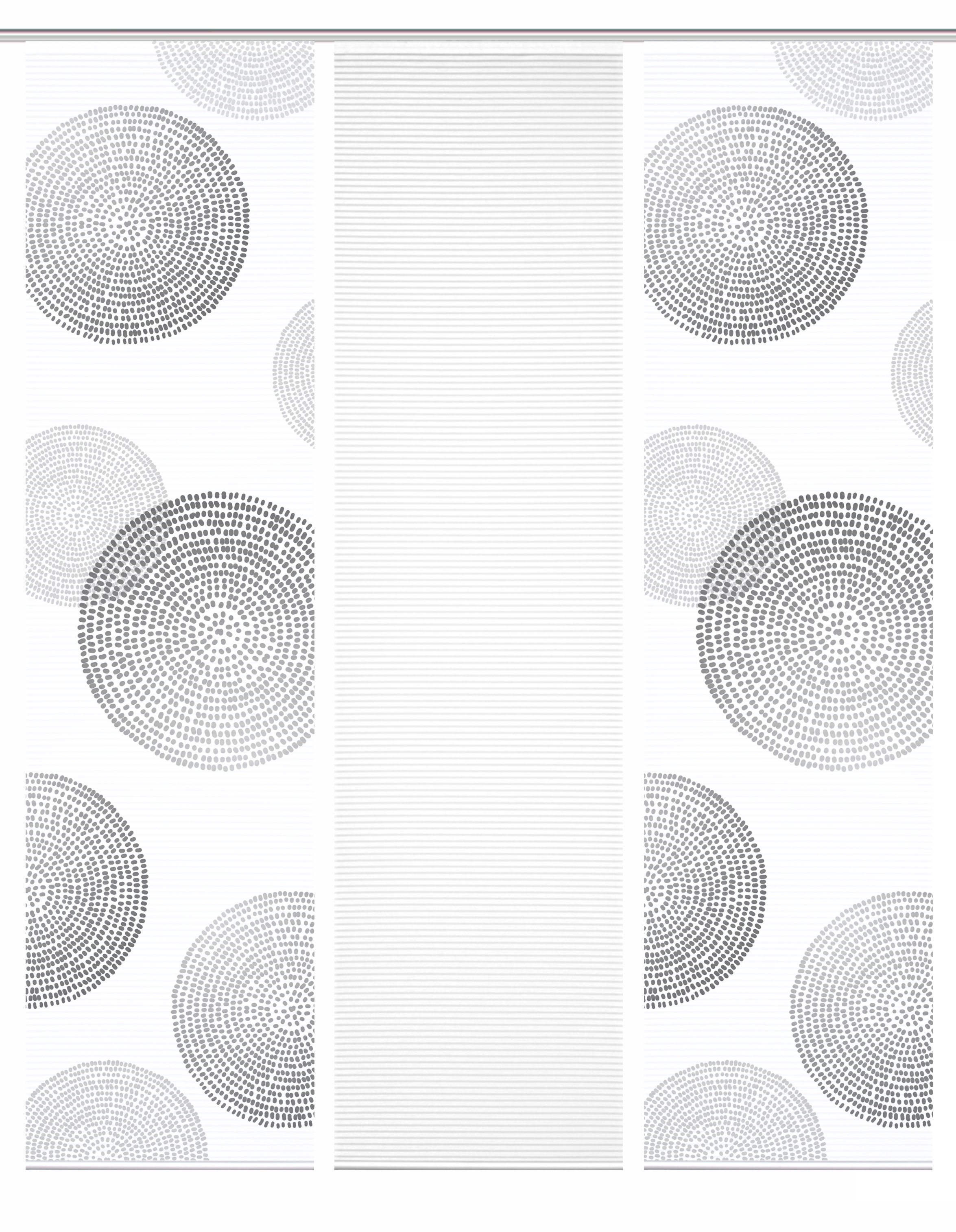 Thumbnail - HOME in green Schiebegardine "GINNY" Paneelwagen 3 Stk. tlg. SET DIGITALDRUCK,BAMBUSOPTIK RECYCELT