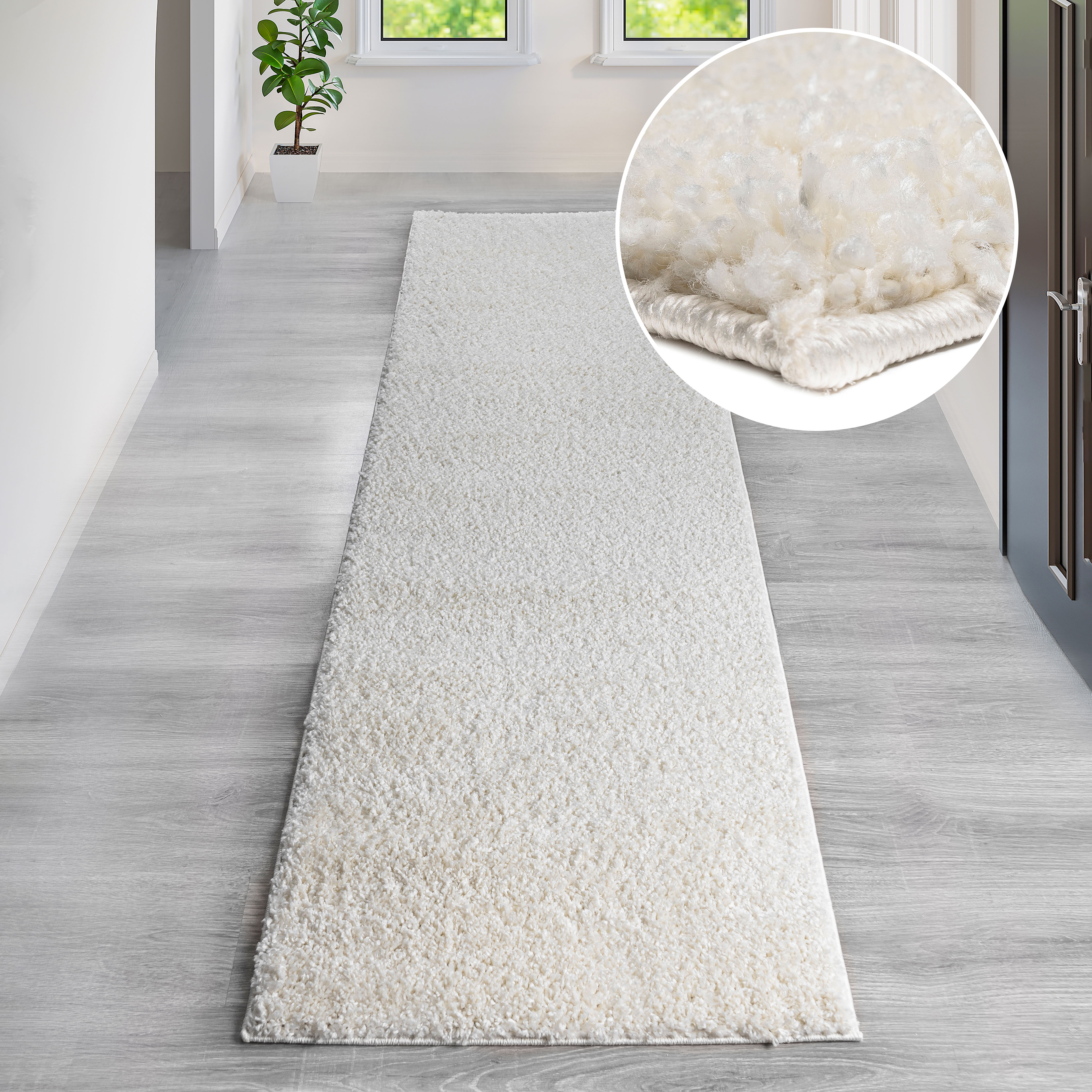 OTTO home Hochflor-Teppich "Viva Shaggy, in Standard- und Premium-Qualität, 30 mm oder 45 mm Höhe" rechteckig 30 mm Höhe Uni Farben, einfarbig, weich, kuschelig, Läufer, Kundenliebling