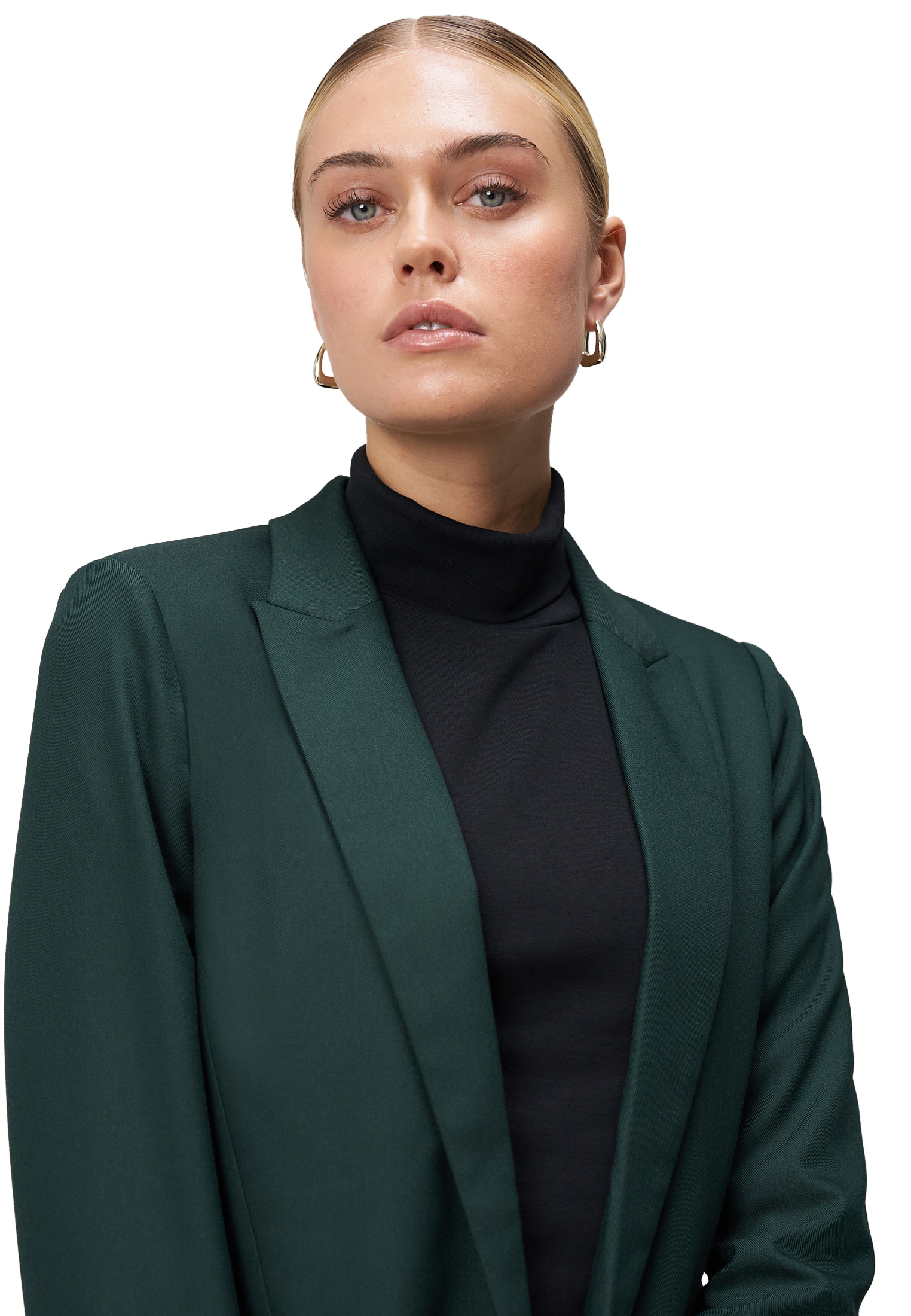 Zero Jackenblazer »zero Damen Longblazer mit Paspeltaschen«, Plain/ohne Details