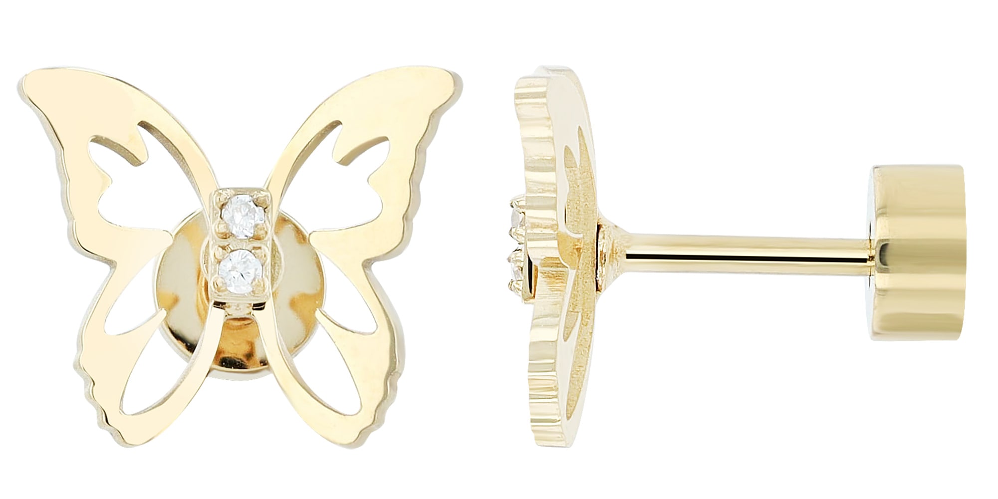 Adelia´s Paar Ohrhänger »Damen Ohrringe – Ohrstecker aus Edelstahl mit Strass Steinchen« Geschenkidee: zeitlos und vielseitig