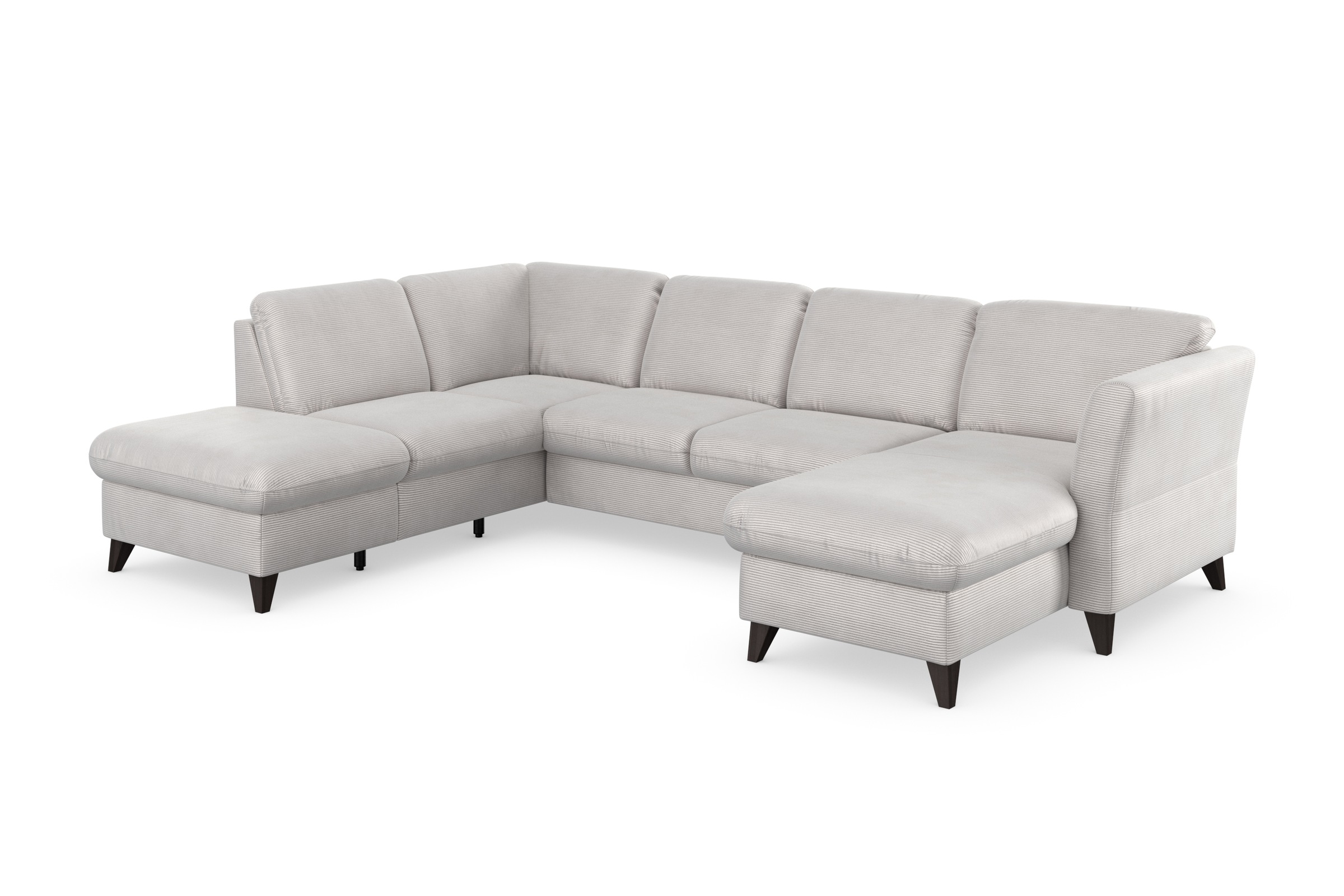 Home affaire Wohnlandschaft »Trelleborg U-Form« wahlweise mit Bettfunktion und Bettkasten, inkl. Federkern-Polsterung