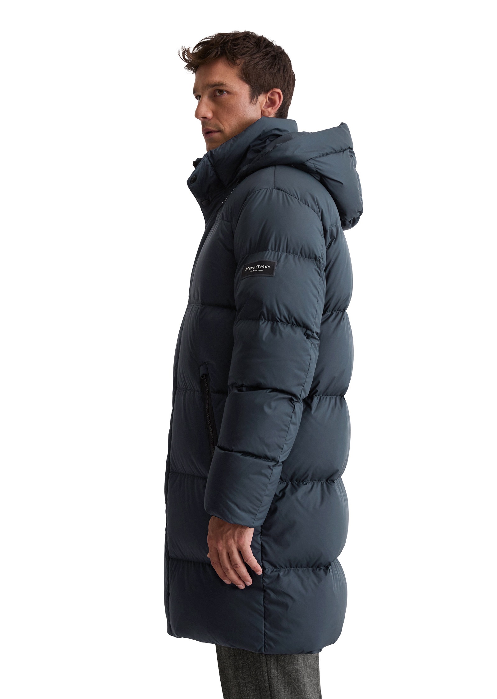 Marc O'Polo Daunenjacke »mit großzügiger Kapuze« ohne Kapuze