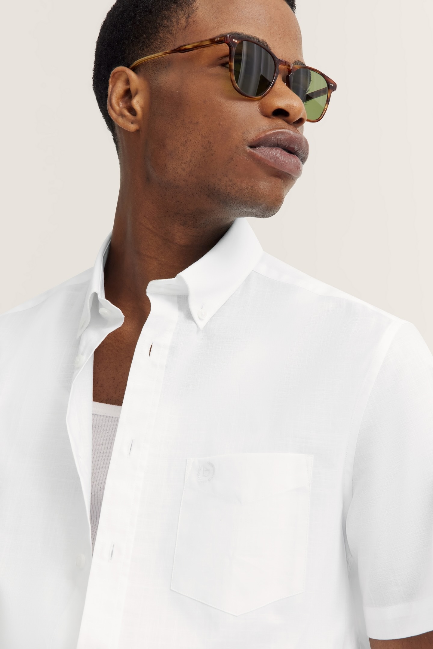 bugatti Kurzarmhemd, mit Button-Down-Kragen