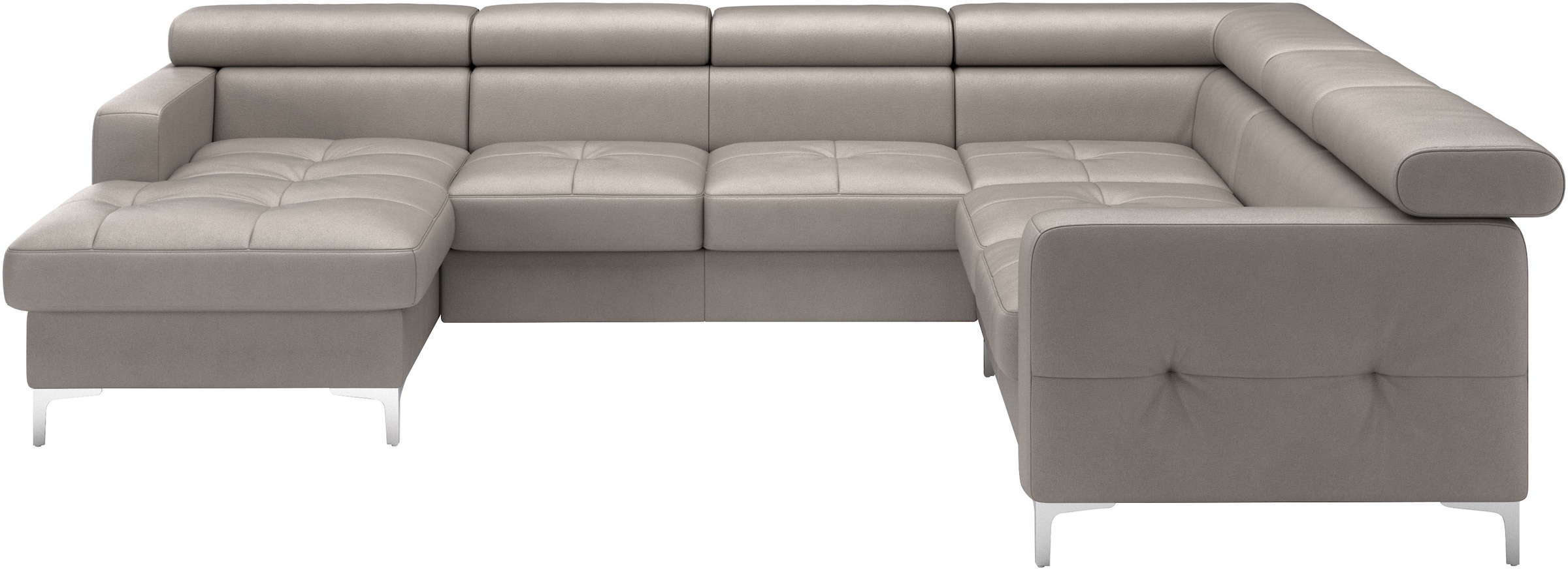 COTTA Wohnlandschaft »Sammy U-Form«, mit Kopfteilverstellung, optional mit Bettfunktion und Bettkasten