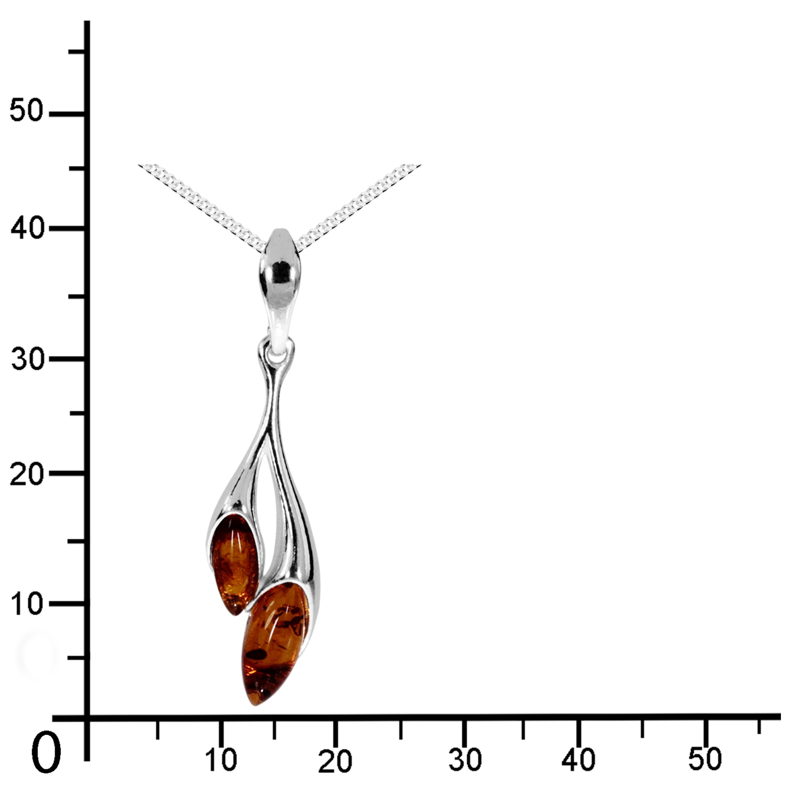 OSTSEE-SCHMUCK Kette mit Anhänger »- Malene - Silber 925/000 - Bernstein«