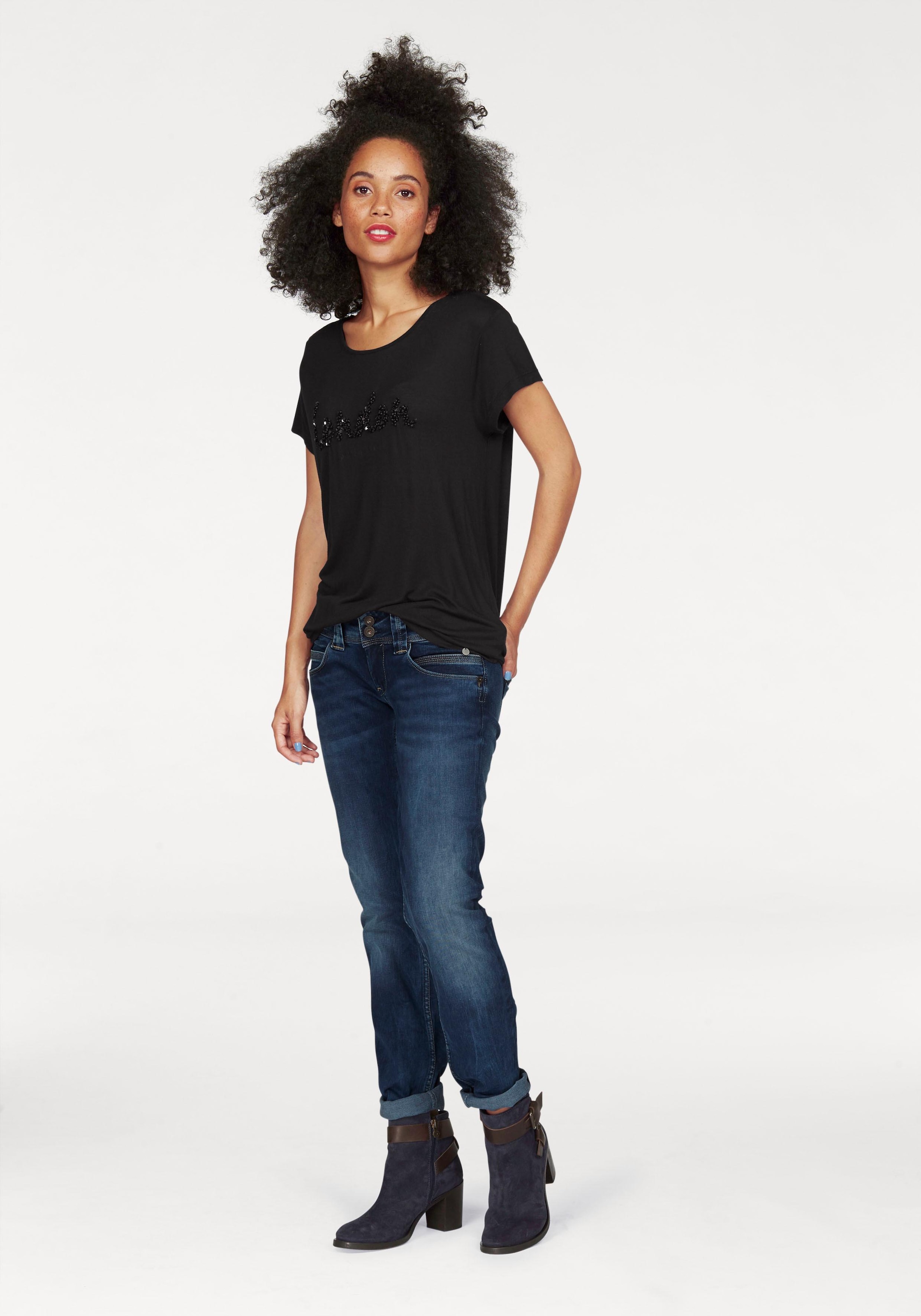 Pepe Jeans Regular-fit-Jeans »VENUS«, für bestellen Badge BAUR mit 