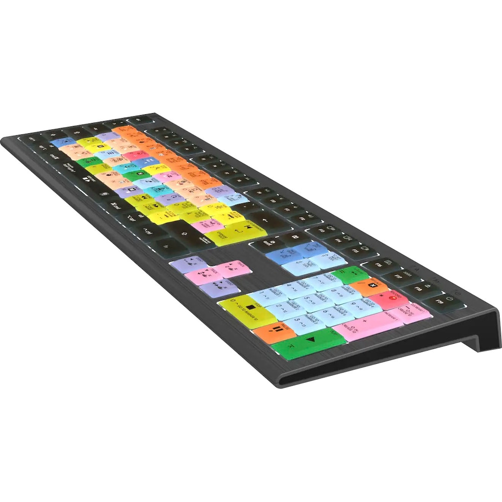 Logickeyboard Tastatur »Apple Logic Pro X2 Astra 2 DE (Mac)«, (Multimedia-Tasten-USB-Anschluss-USB-Hub-Ziffernblock)