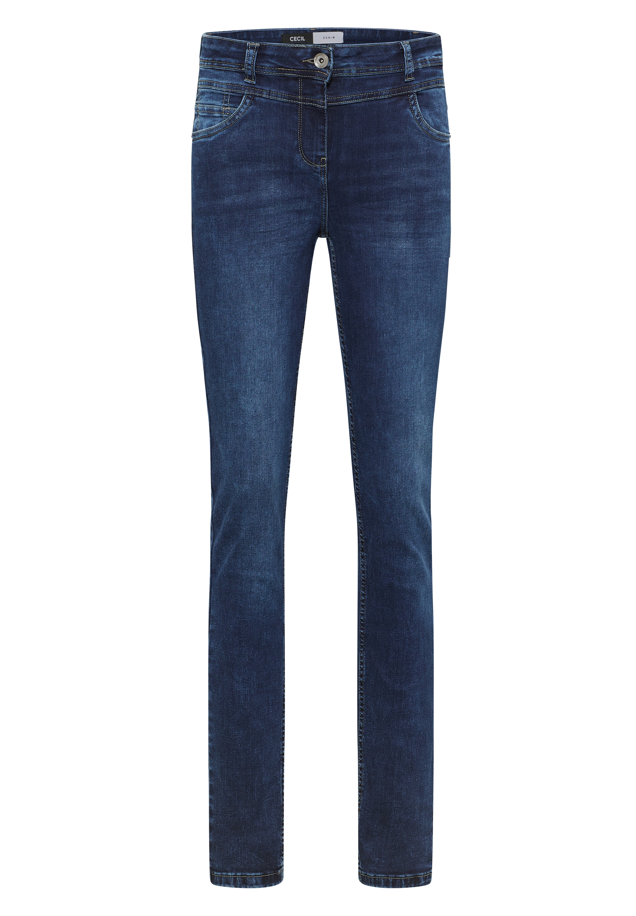 Cecil Slim-fit-Jeans, High Waist