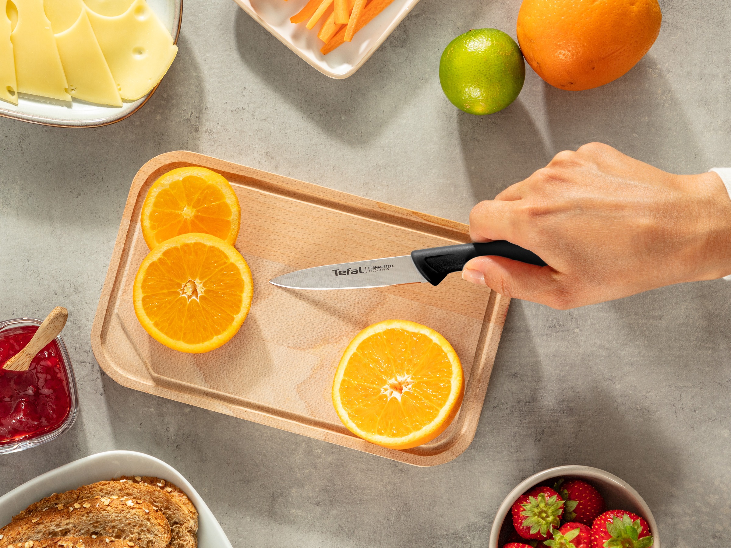 Tefal Schälmesser »Colorfood« 8 cm, Klinge aus deutschem Edelstahl, ergonomischer Griff