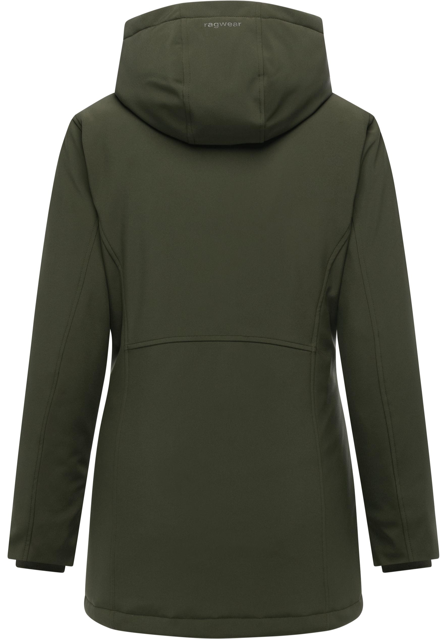Thumbnail - Ragwear Softshellmantel "Navanuti" Wasserdichter Übergangsmantel mit Kapuze