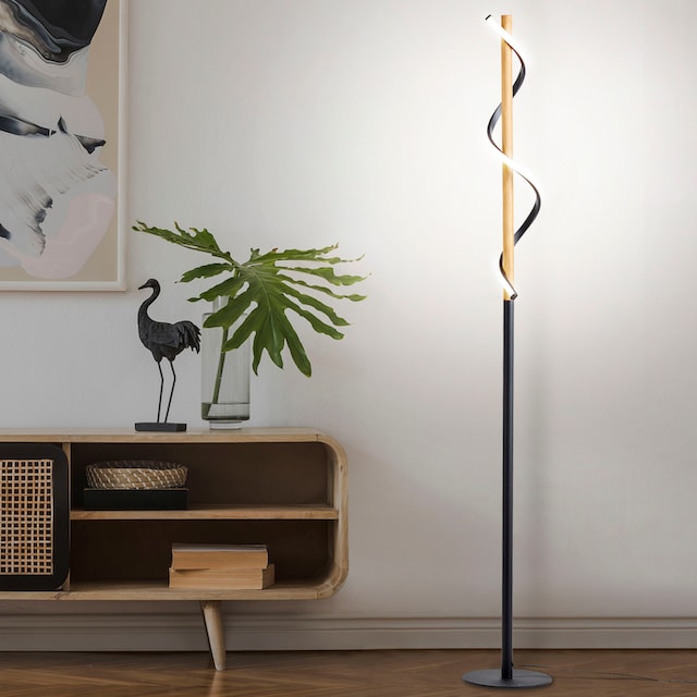 affaire 2400 Höhe, | BAUR Stehlampe Home Licht, / »Amanlis«, Holz 150 warmweißes Lumen, 1 cm / Kunststoff flammig-flammig, Metall