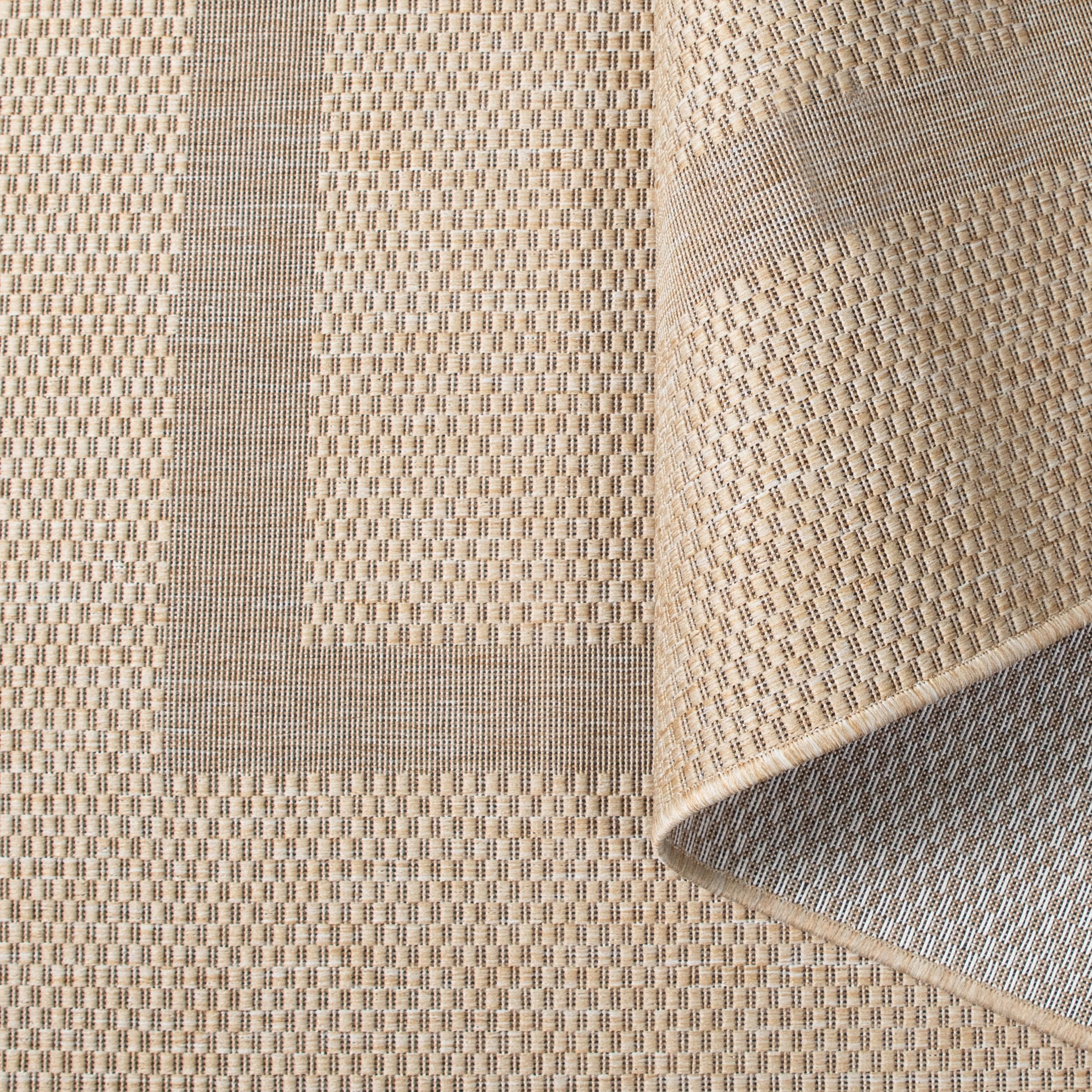 my home Teppich »Venedig Bordüre auch als Läufer erhältlich«, rechteckig, 3 mm Höhe, In- und Outdoor geeignet, Sisal-Optik, Wetterfest & UV-beständig