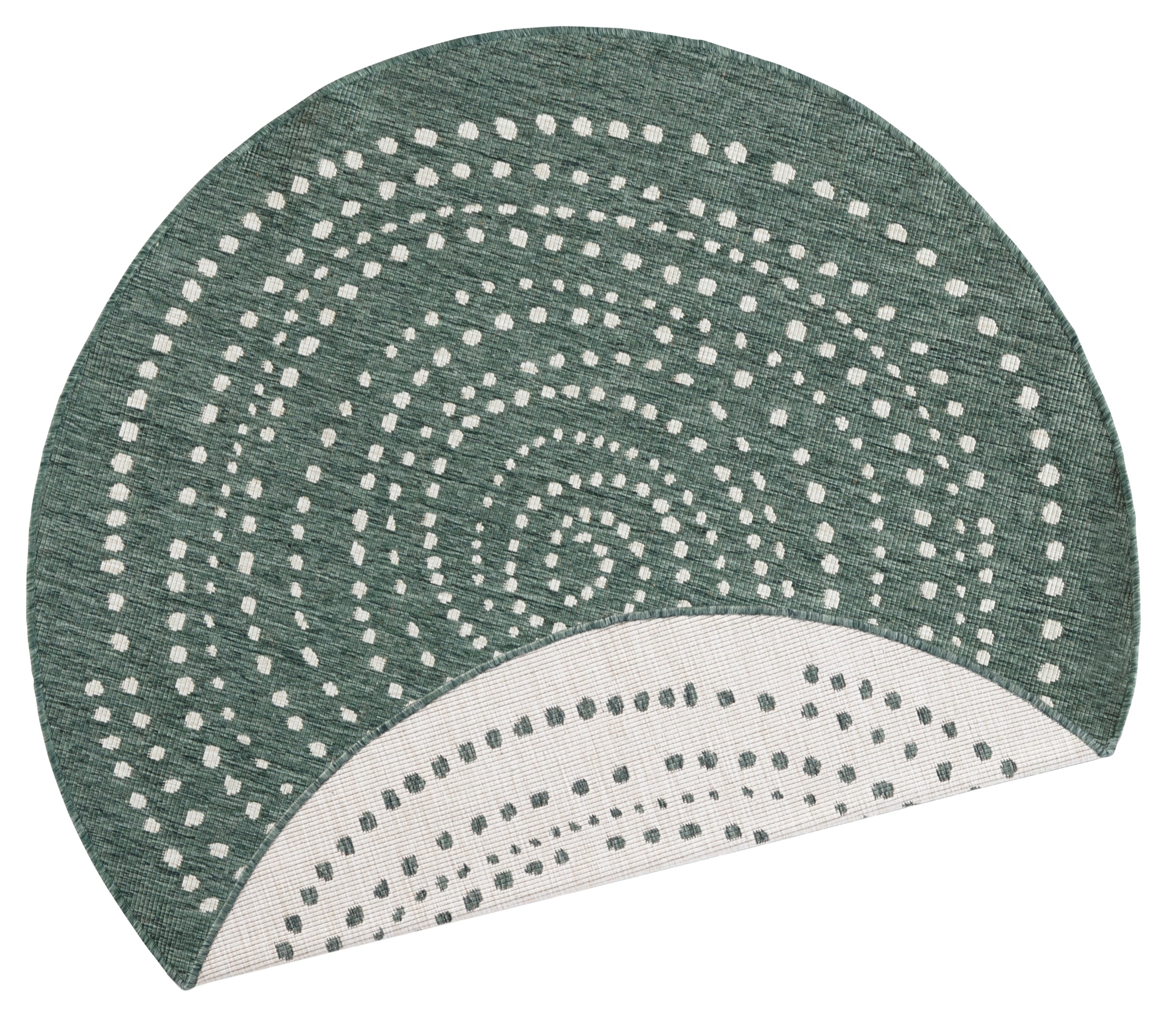 NORTHRUGS Teppich »Bali«, rund, 5 mm Höhe, In-& Outdoor, Wetterfest, Balkon, Garten, Wohnzimmer, Wasserfest