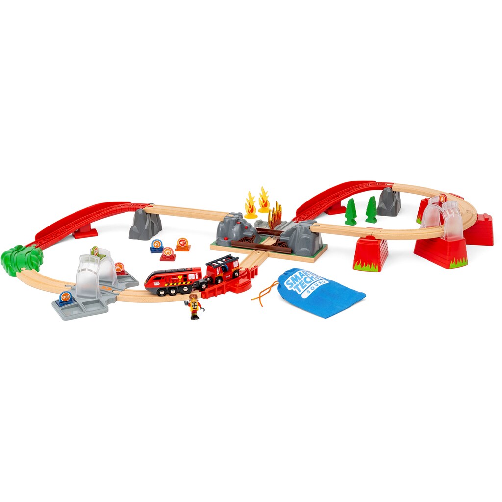 BRIO® Spielzeug-Feuerwehr »BRIO® WORLD, Feuerwehreinsatz-Rettungs-Set«, (Set)