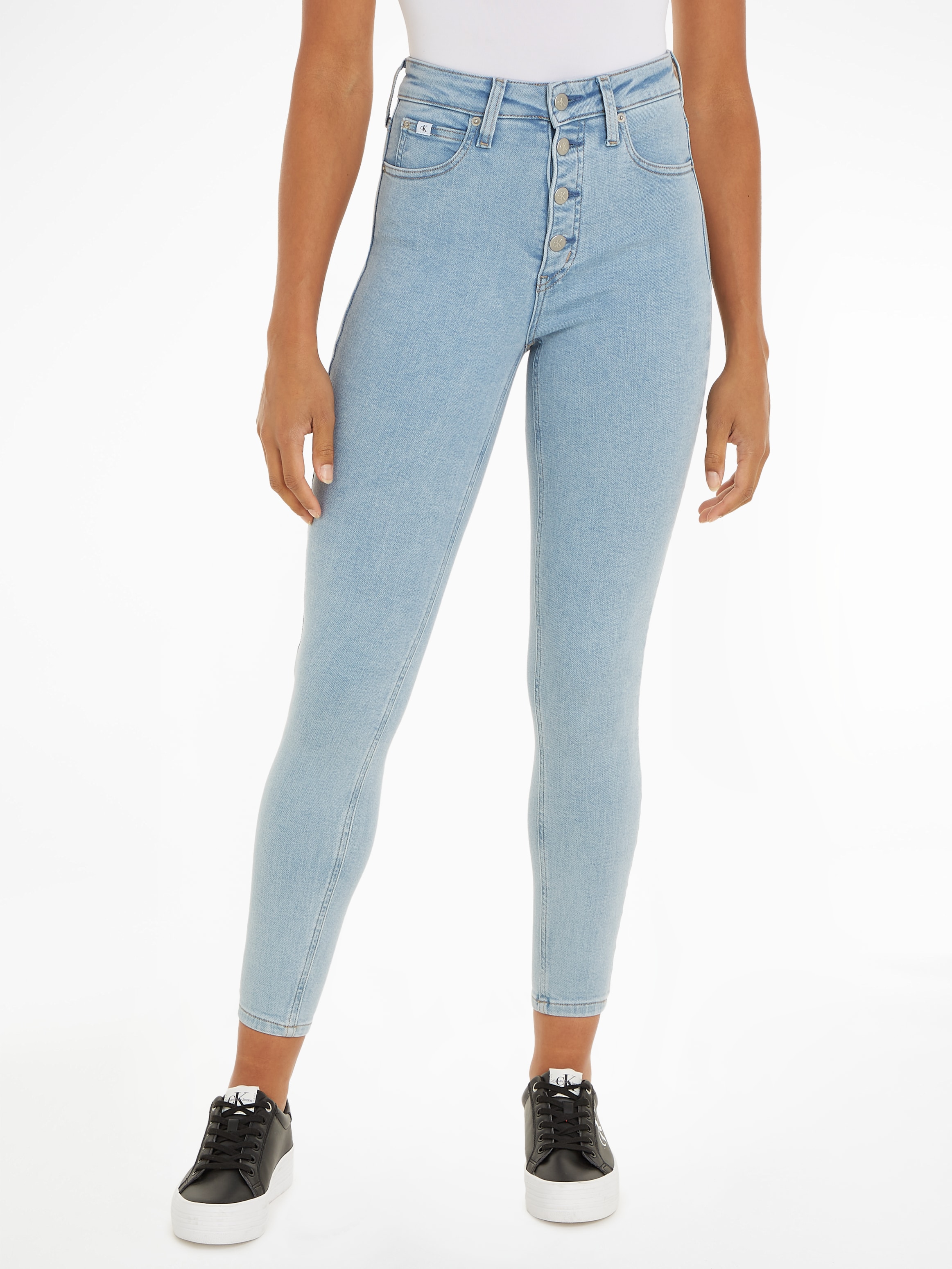 Calvin Klein Jeans Skinny-fit-Jeans "HIGH RISE SUPER SKINNY ANKLE", in klas günstig online kaufen