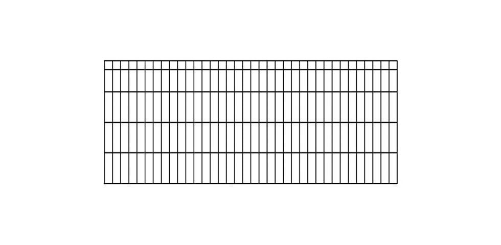 KRAUS Einstabmattenzaun »Dino-Trend-Z42«, anthrazit, 80 cm hoch, 10 Elemente für 20 m, 11 Pfosten