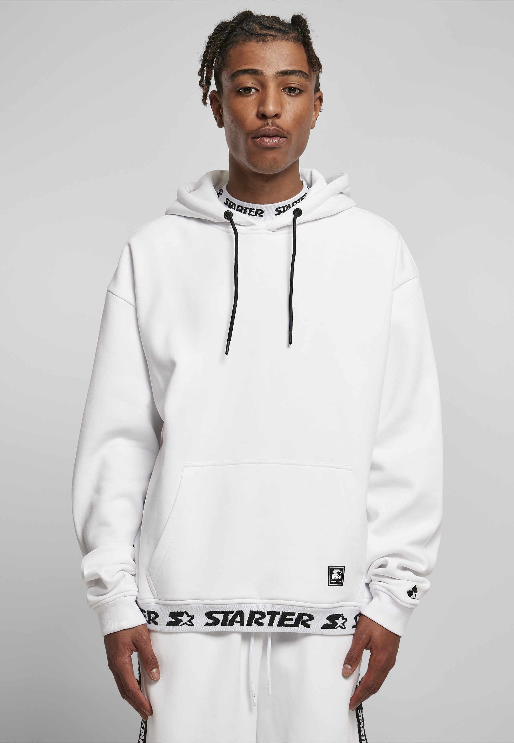 Starter Black Label Rundhalspullover »Starter Black Label Herren Starter Jaquard Rib Hoody« 1