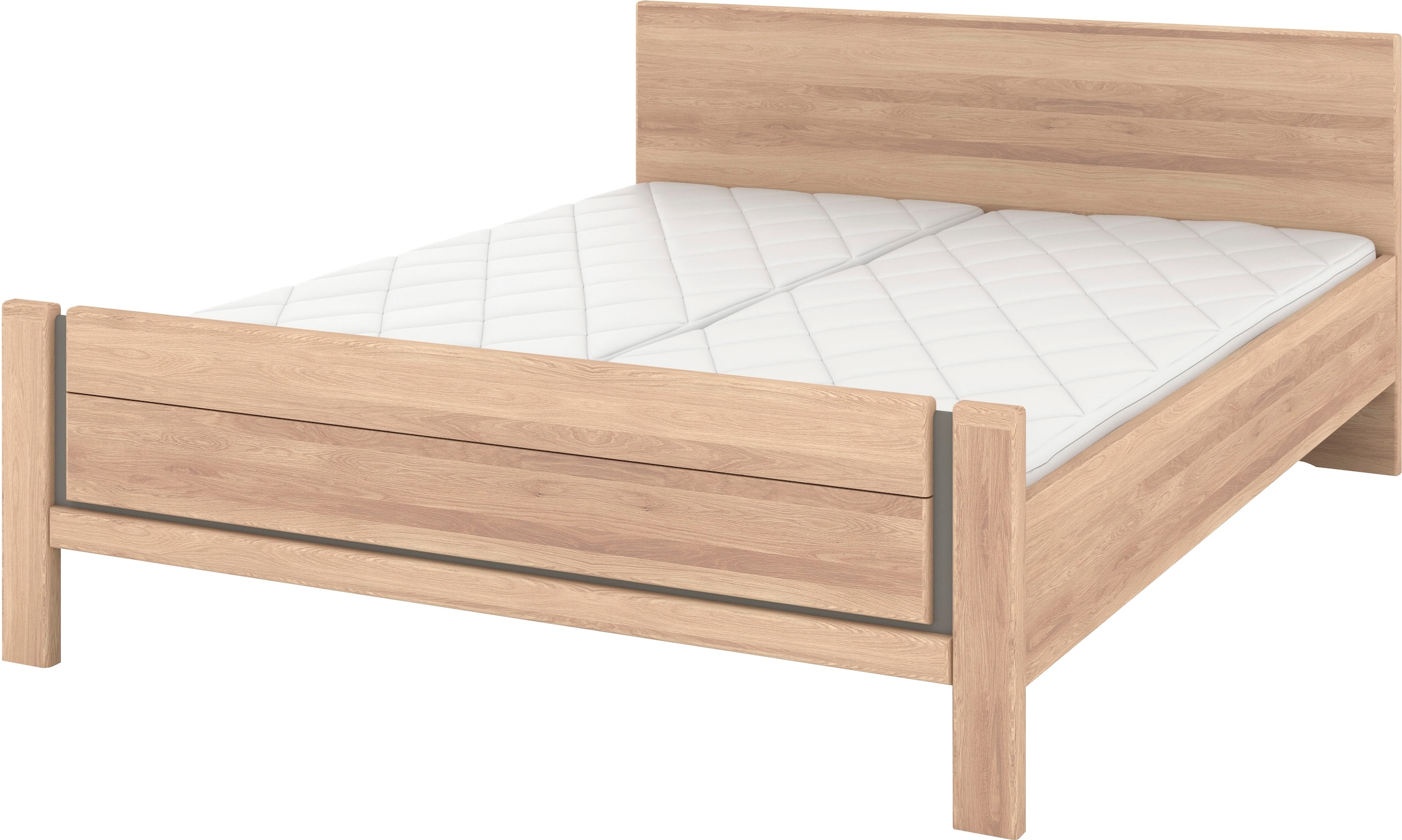 Musterring Holzbett "Sorrent, Bettgestell, Bettrahmen, teilmassiv Eiche", ( günstig online kaufen