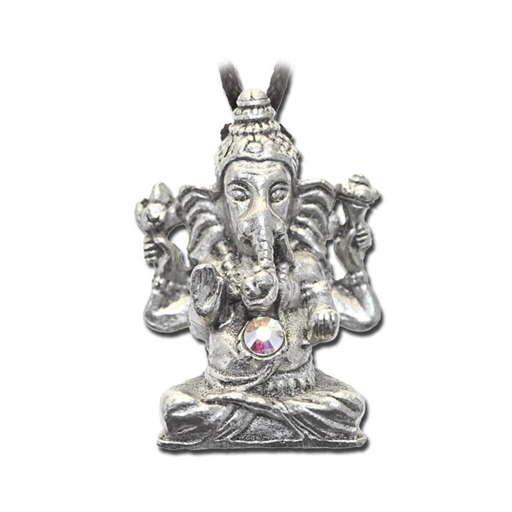 Adelia´s Amulett »Anhänger Indische Symbole Talisman«, Ganesha - Weisheit, Intelligenz, Bildung und Besonnenheit