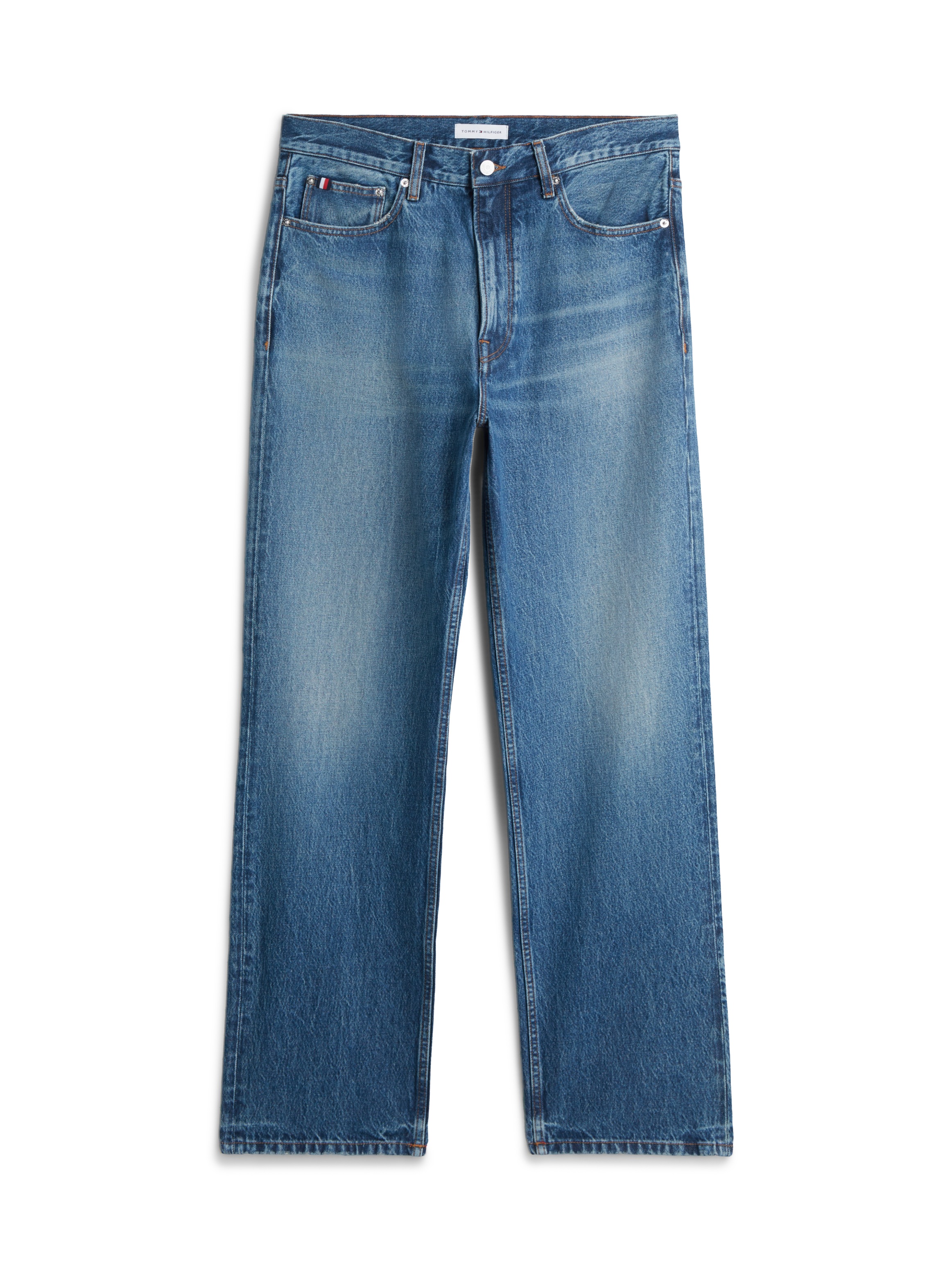 Tommy Hilfiger Straight-Jeans »RIVER RELAXED CHARLIE BLUE« aus Baumwoll-Denim, Relaxed Fit
