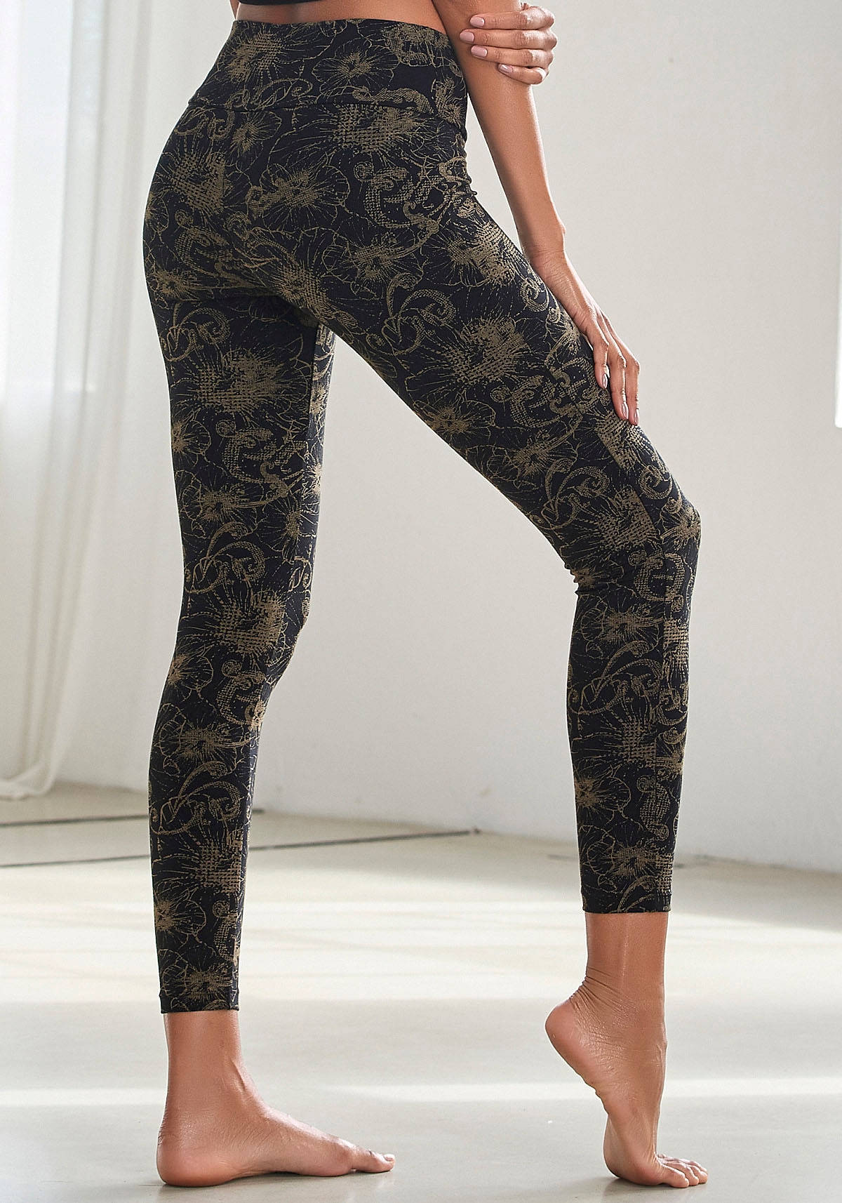 H.I.S Leggings, (2er-Pack), bedruckt und uni