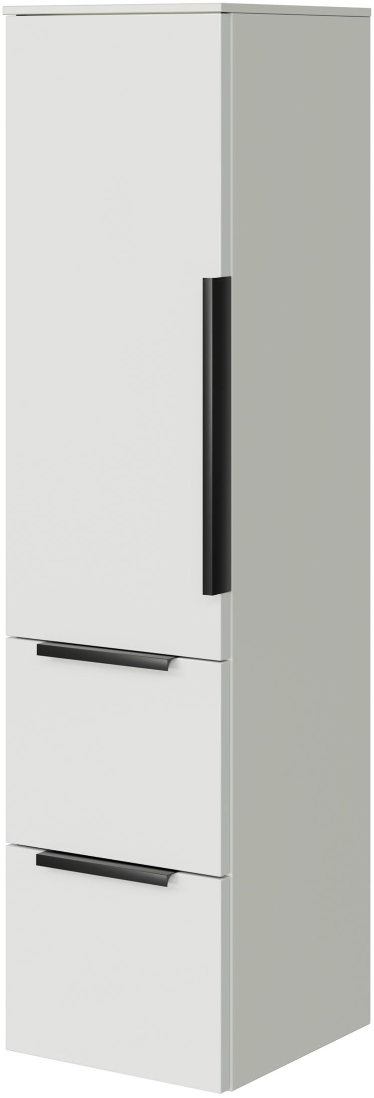 Saphir Midischrank "1 Drehtür und zwei Auszüge mit Soft-Close" 1 Stk. tlg.