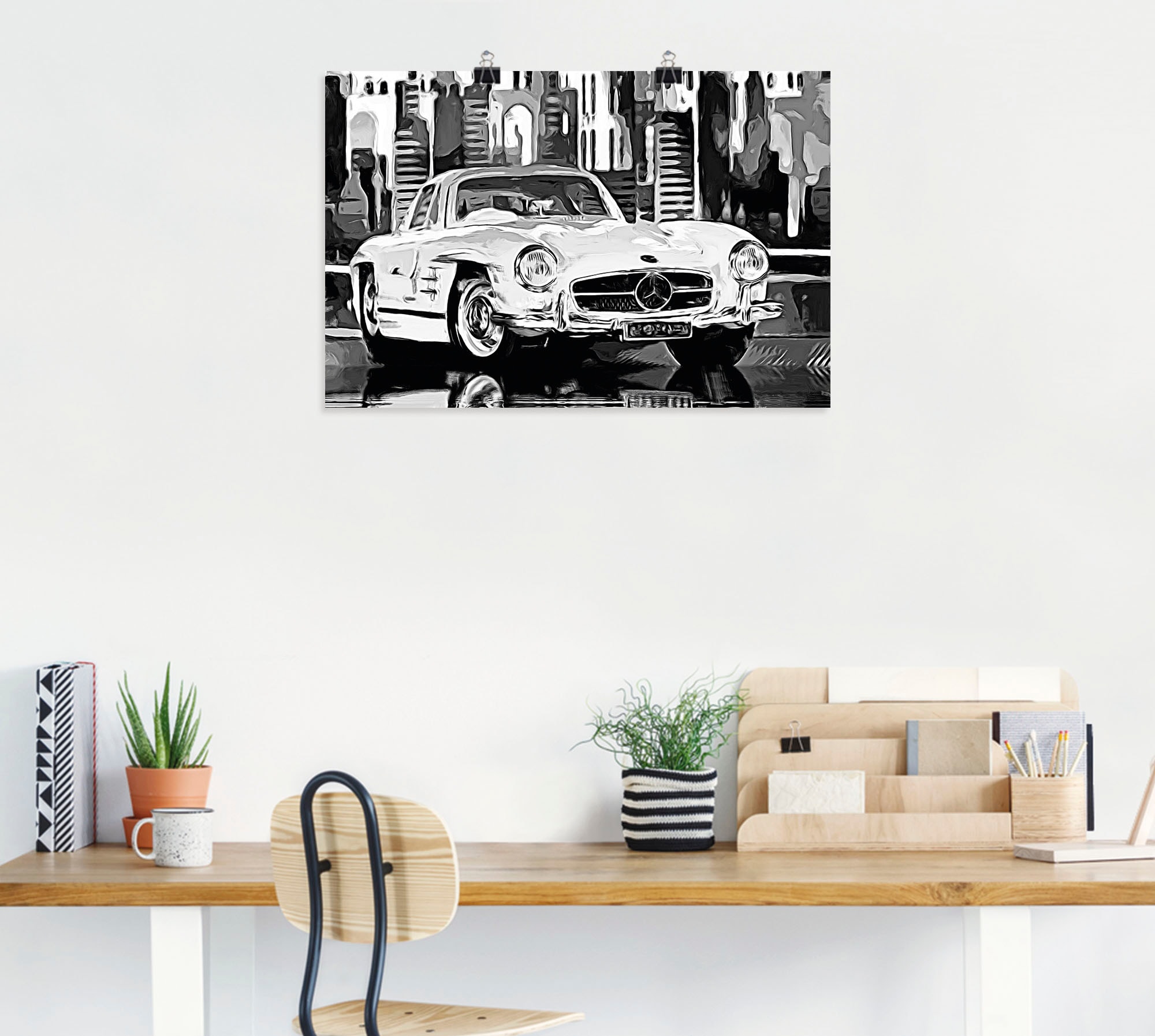 Artland Wandbild »300 SL Flügeltürer«, Auto, (1 St.), als Alubild, Leinwandbild, Wandaufkleber oder Poster in versch. Größen