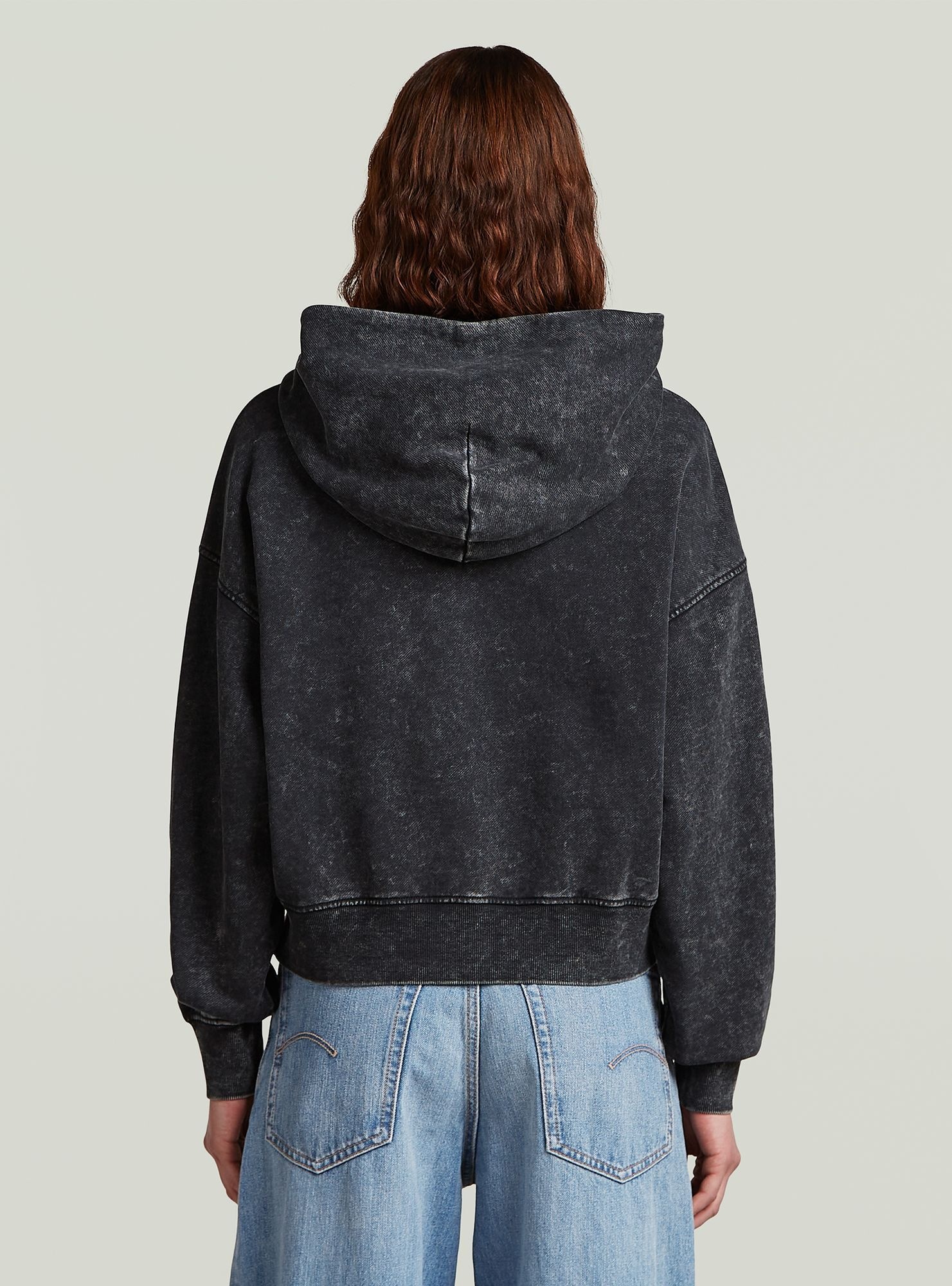 G-STAR Longpullover "Washed A Line Script Hoodie Sweater" günstig online kaufen