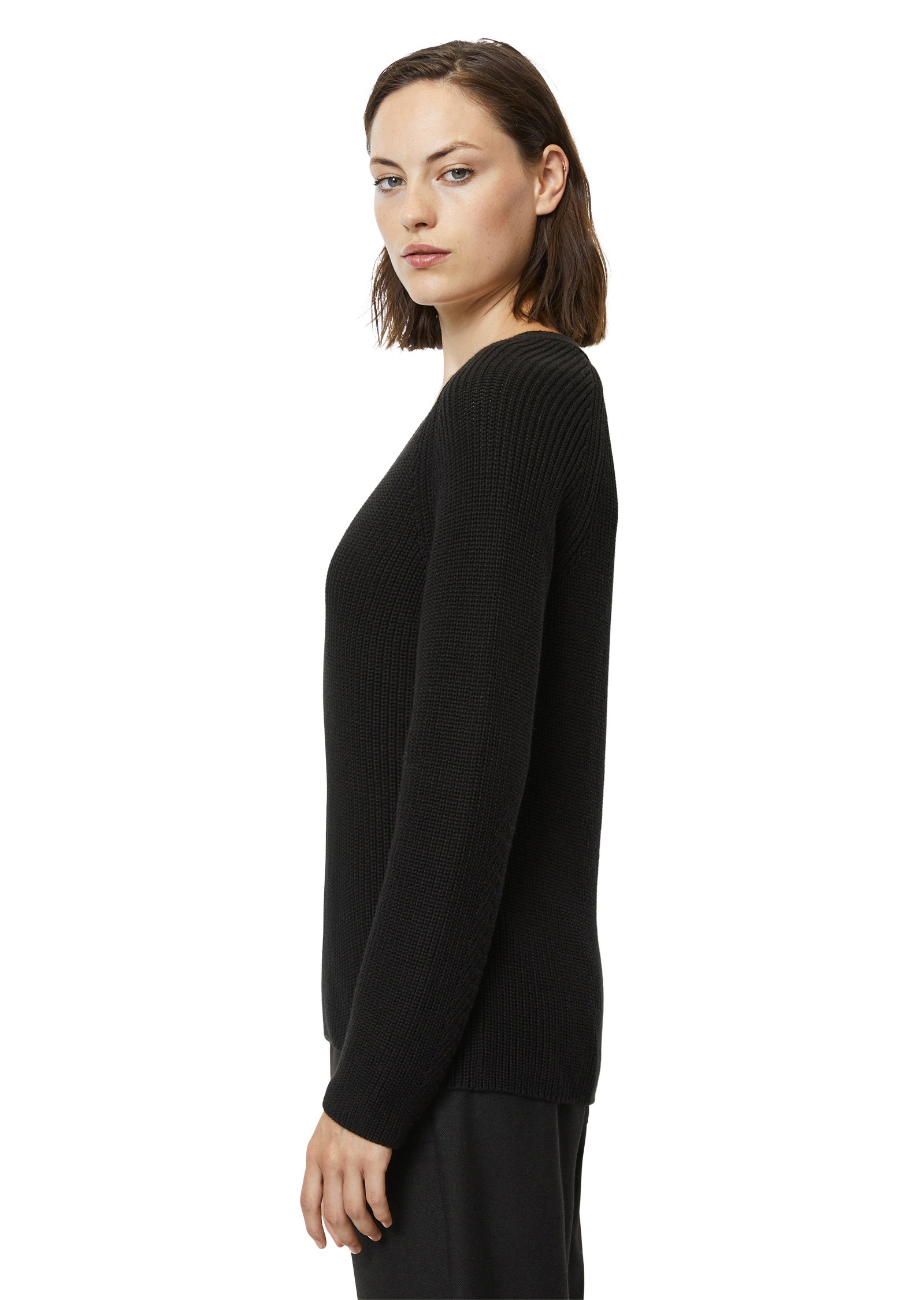 Marc O'Polo Strickpullover »aus schwerem Baumwoll-Garn«