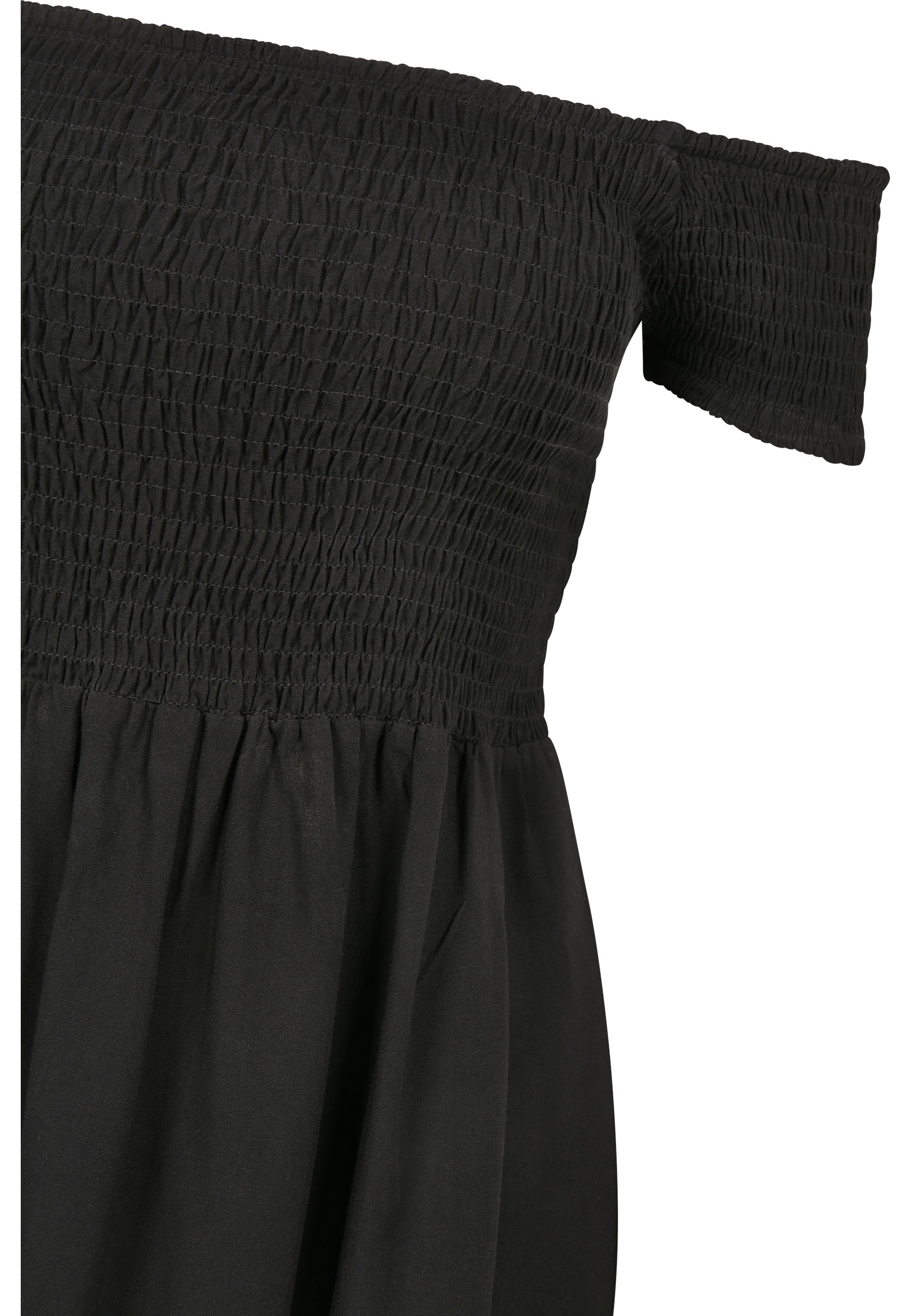 Thumbnail - URBAN CLASSICS Shirtkleid "Urban Classics Damen Ladies Smoked Off Shoulder Dress" 1 Stk. tlg.