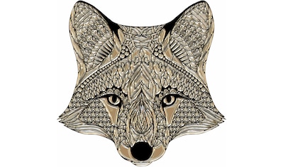 Wandtattoo »Metallic Fox Fuchs Waldtiere«