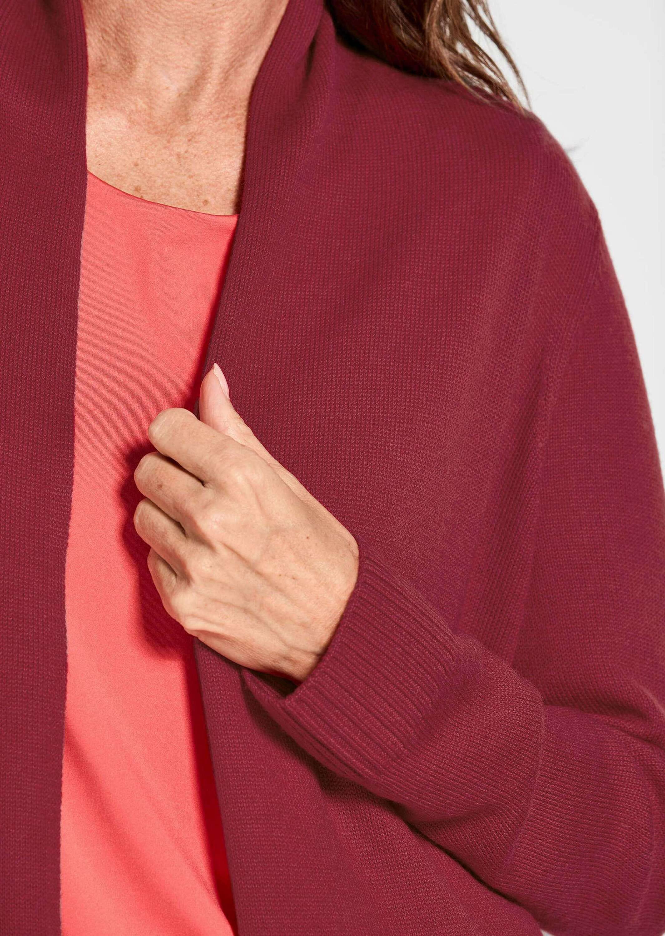 GOLDNER Strickjacke »Langarm Cardigan aus Merino«