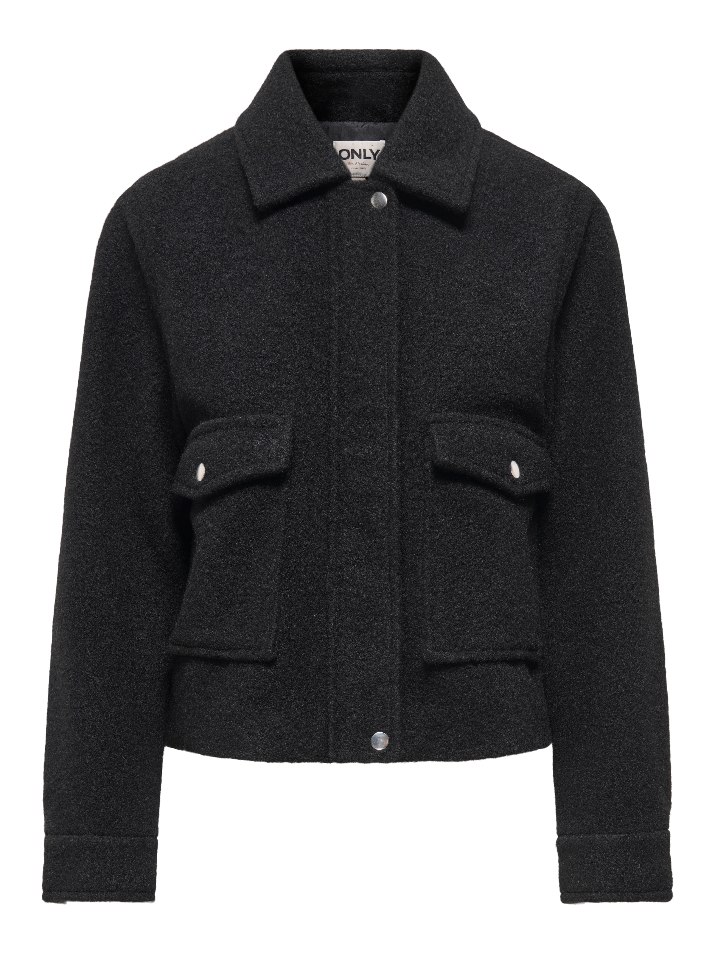 ONLY Kurzjacke "ONLKIKI-MONI SHORT JACKET PNT" Kunstfaser