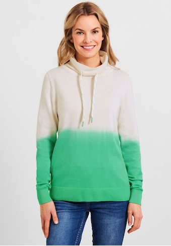 Cecil Stehkragenpullover su Dip Dye Muster