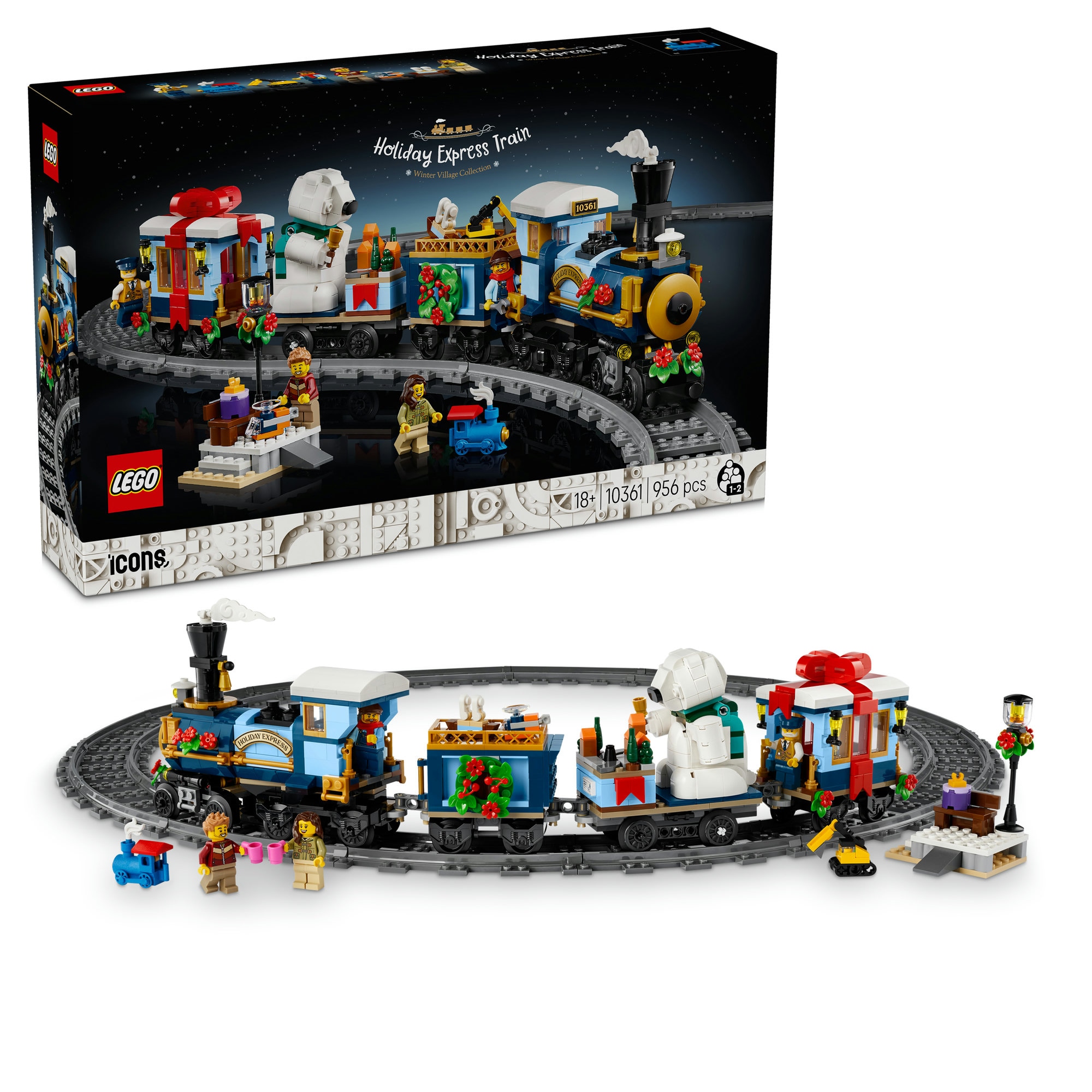 LEGO® Konstruktionsspielsteine »Weihnachtsexpress (10361), LEGO Icons« Exklusives Set